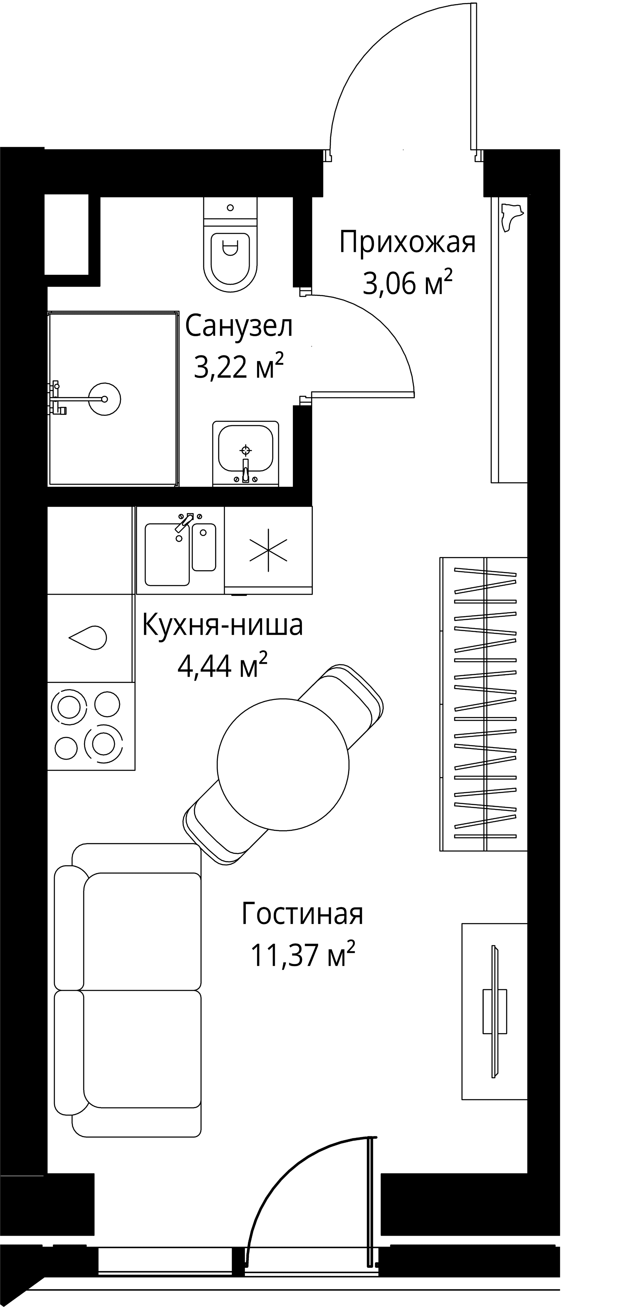 9-комн. Квартира 22.09 м², Москва, 3-й Силикатный проезд