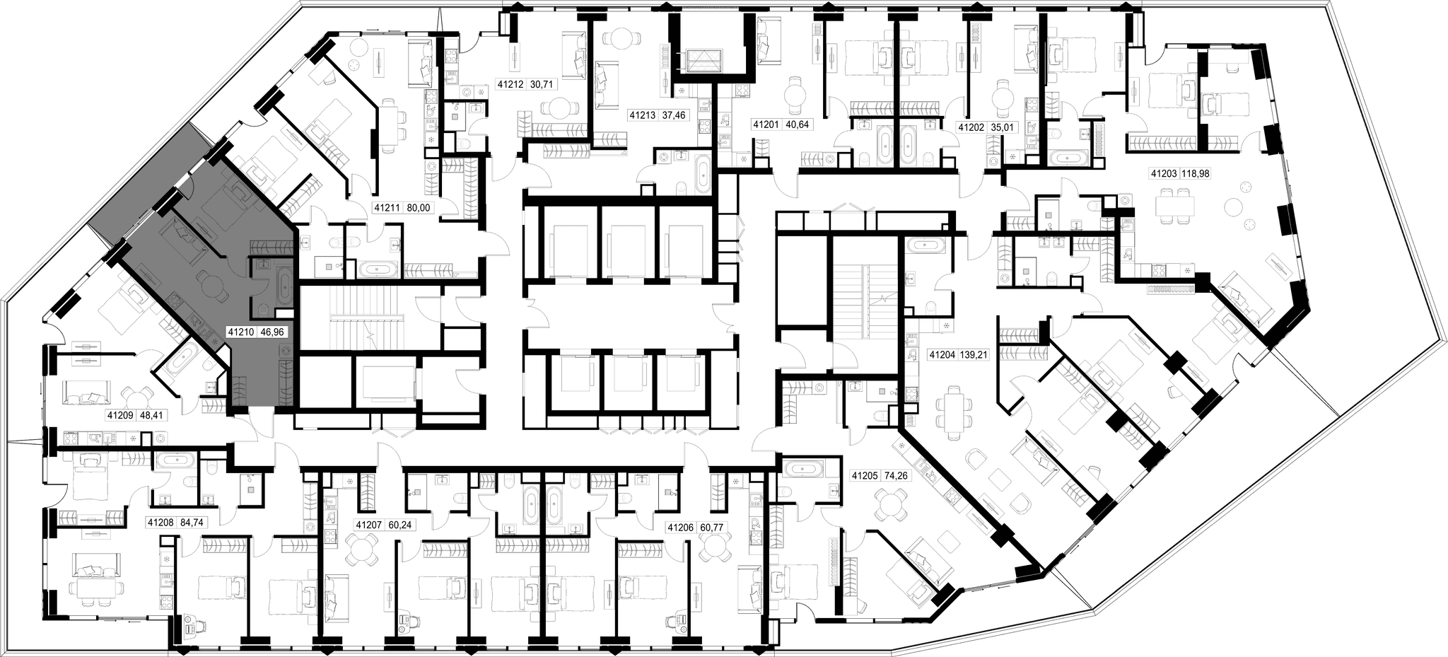 1-комн. Квартира 46.96 м², Москва, 3-й Силикатный проезд