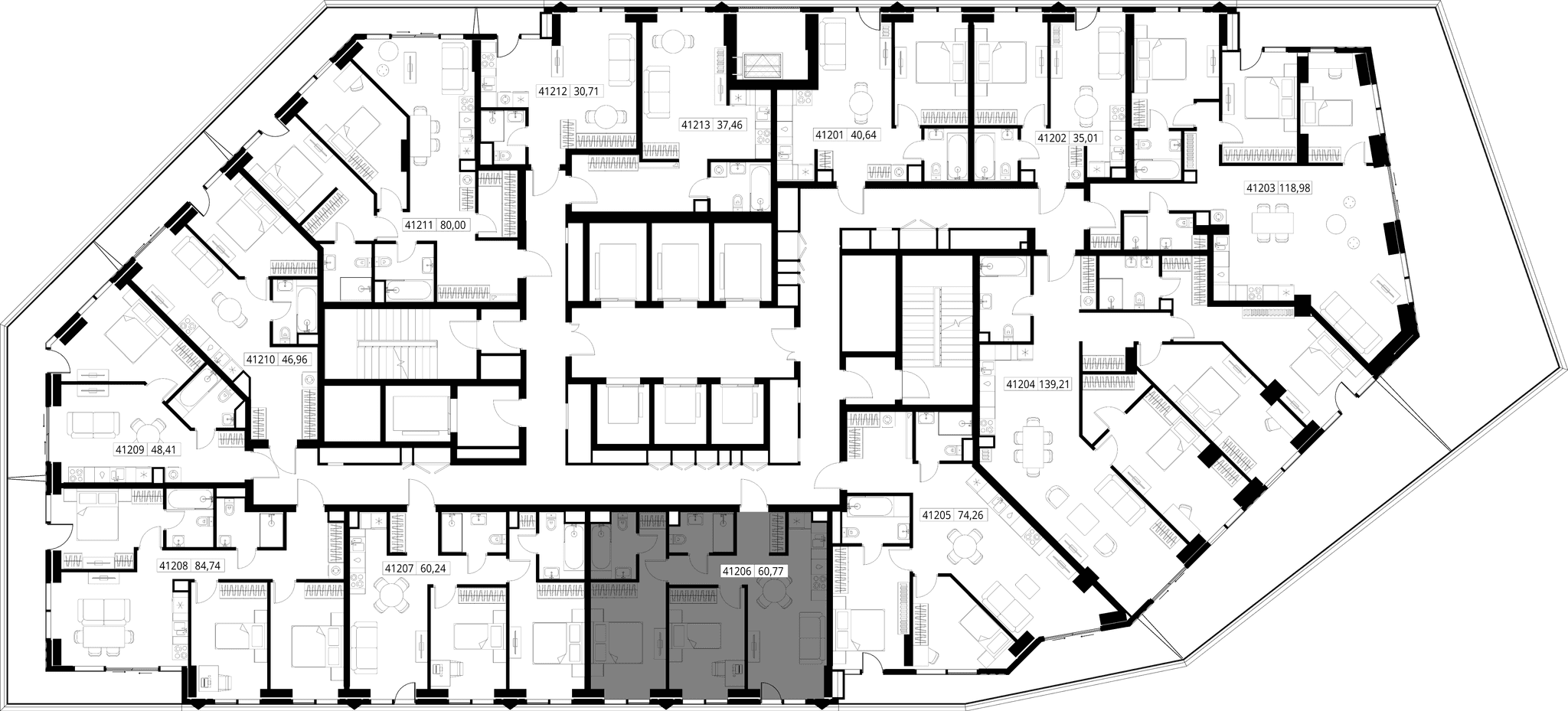 2-комн. Квартира 60.77 м², Москва, 3-й Силикатный проезд