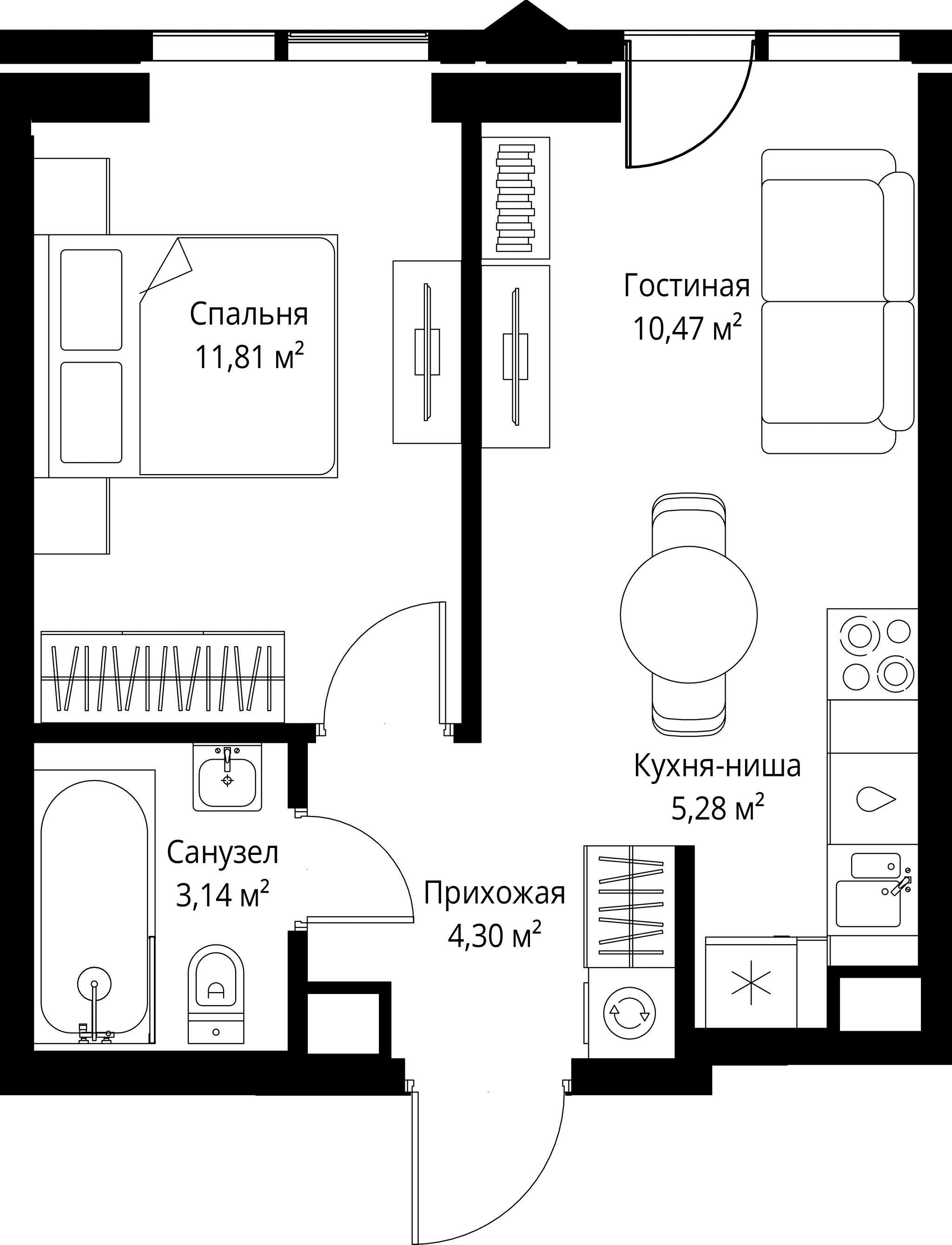1-комн. Квартира 35.00 м², Москва, 3-й Силикатный проезд