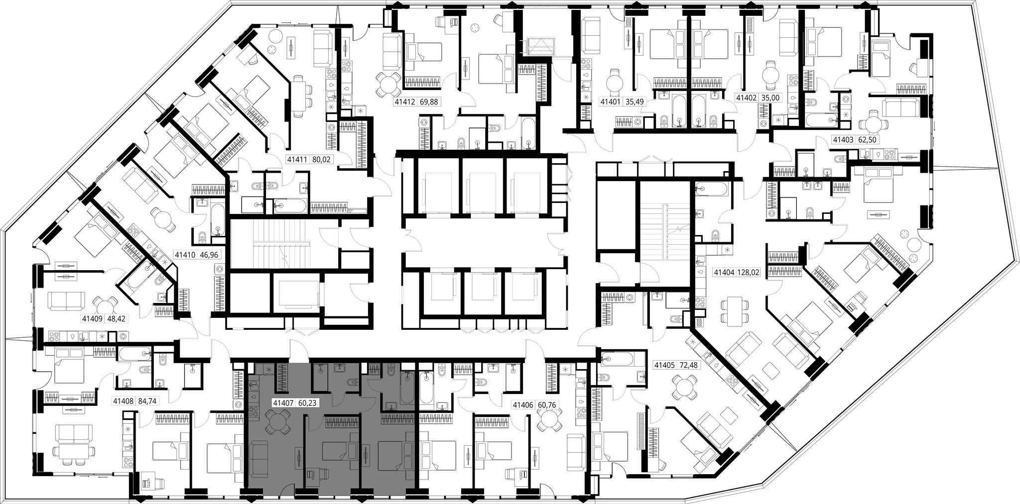 2-комн. Квартира 60.23 м², Москва, 3-й Силикатный проезд
