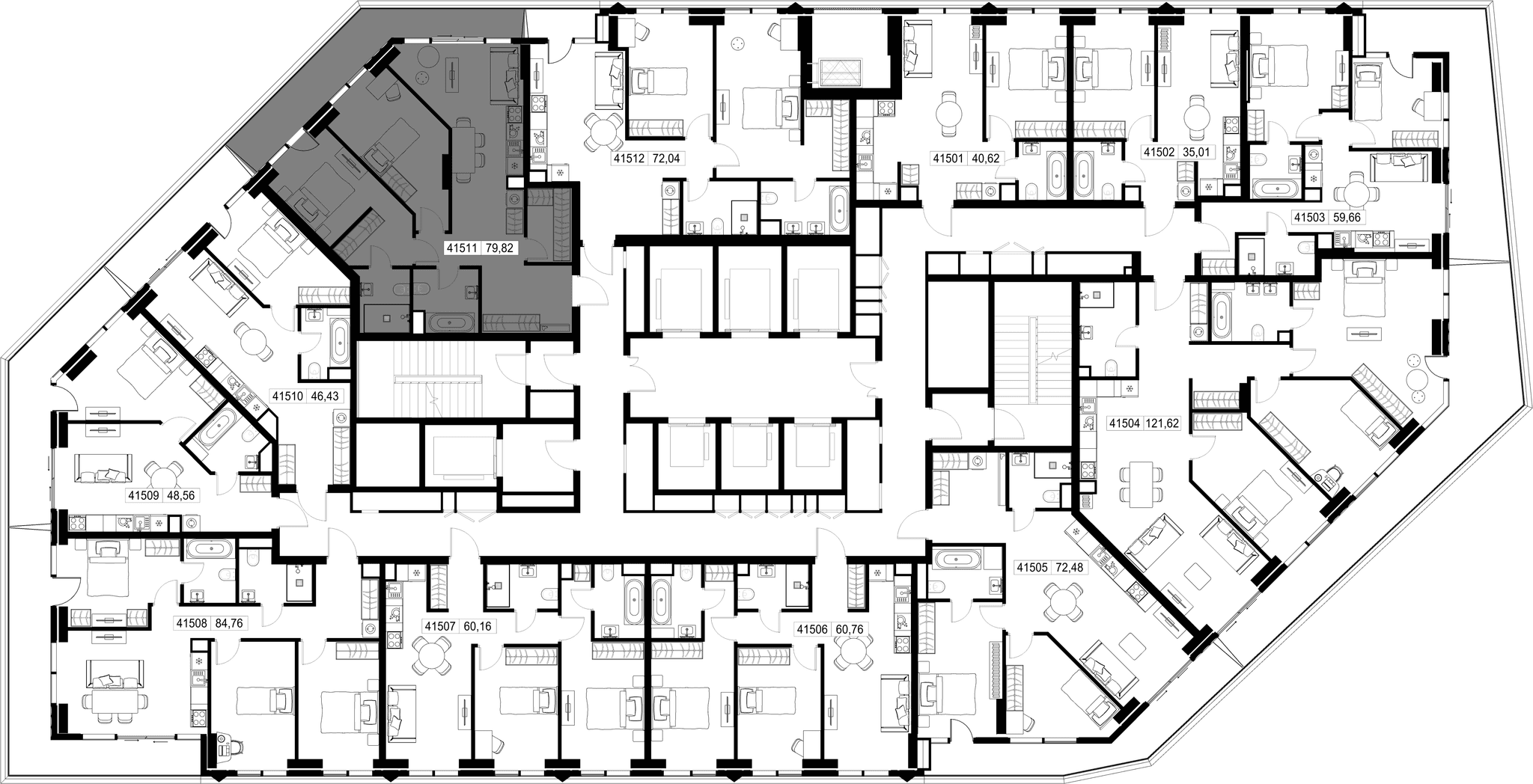 2-комн. Квартира 79.82 м², Москва, 3-й Силикатный проезд