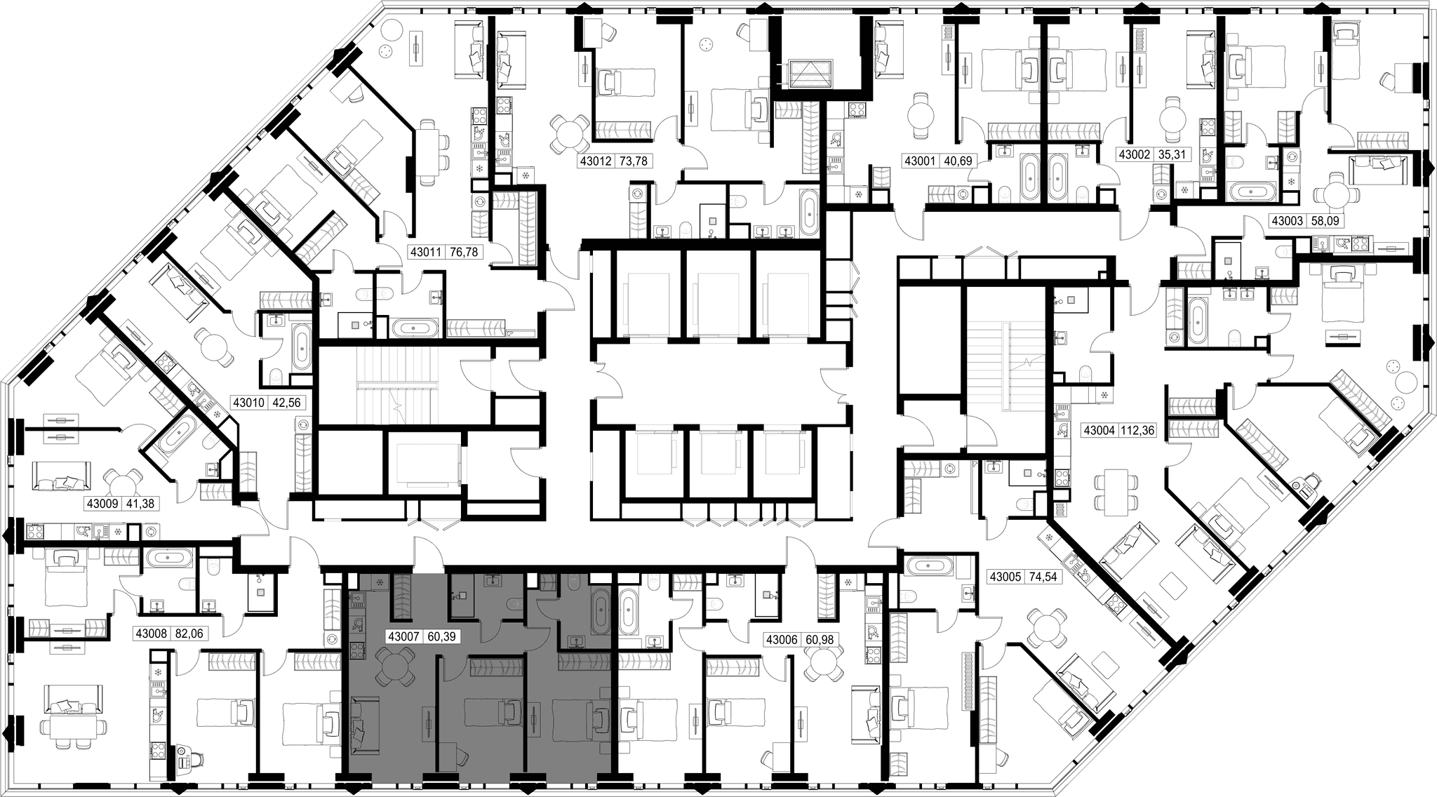 2-комн. Квартира 60.39 м², Москва, 3-й Силикатный проезд