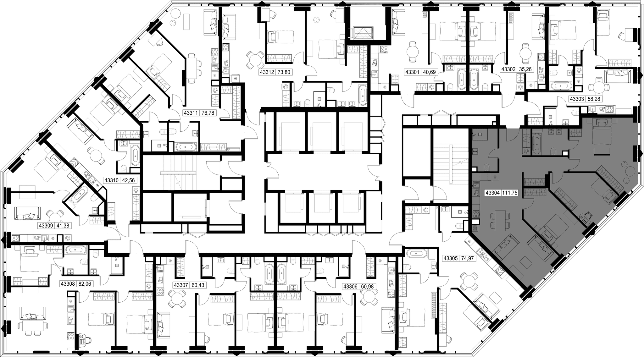 3-комн. Квартира 111.75 м², Москва, 3-й Силикатный проезд