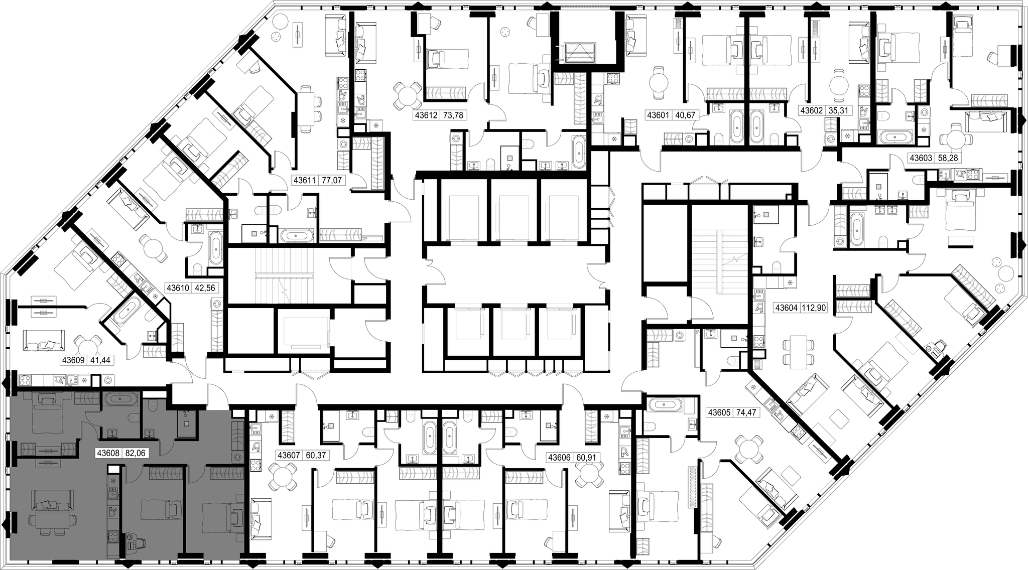 3-комн. Квартира 82.06 м², Москва, 3-й Силикатный проезд