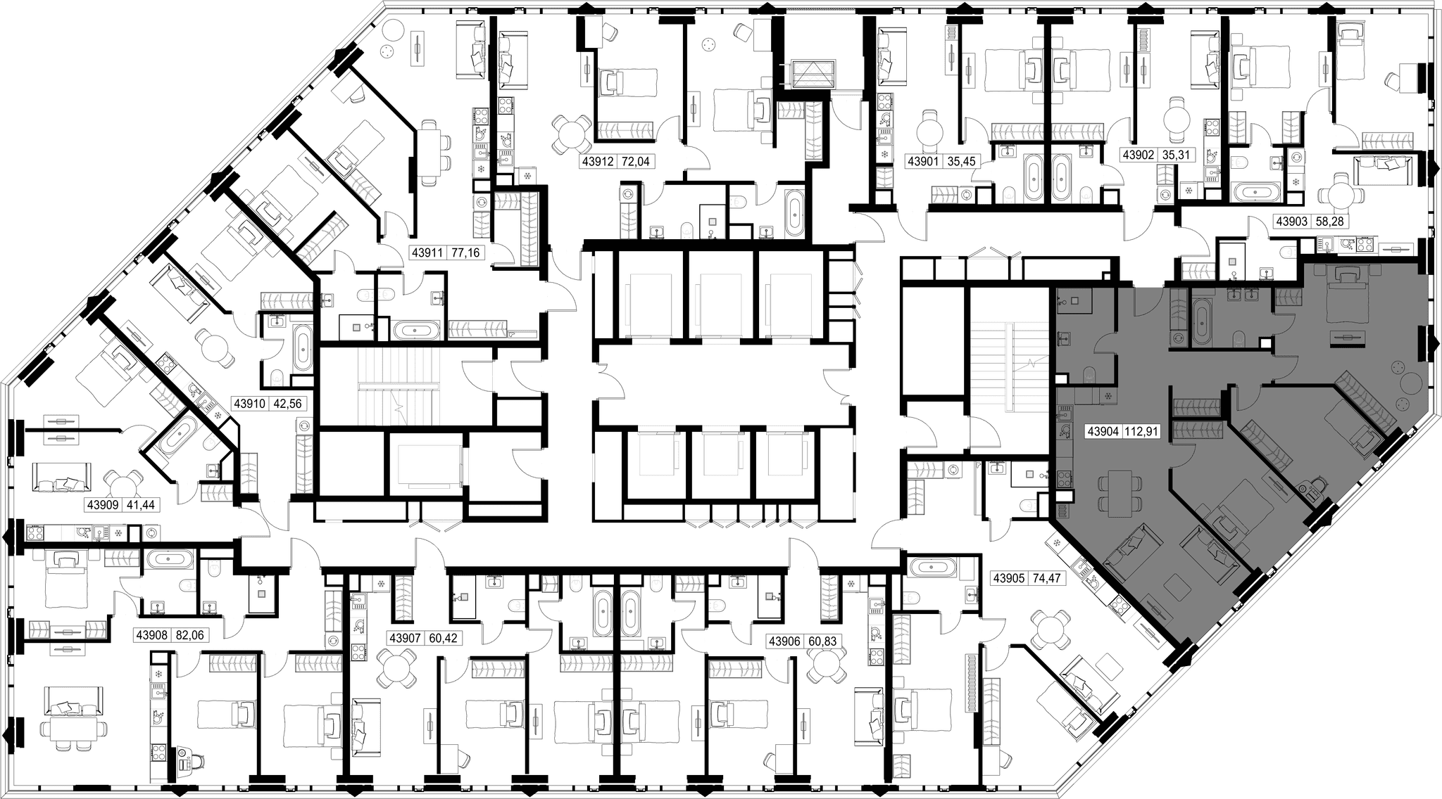 3-комн. Квартира 112.91 м², Москва, 3-й Силикатный проезд