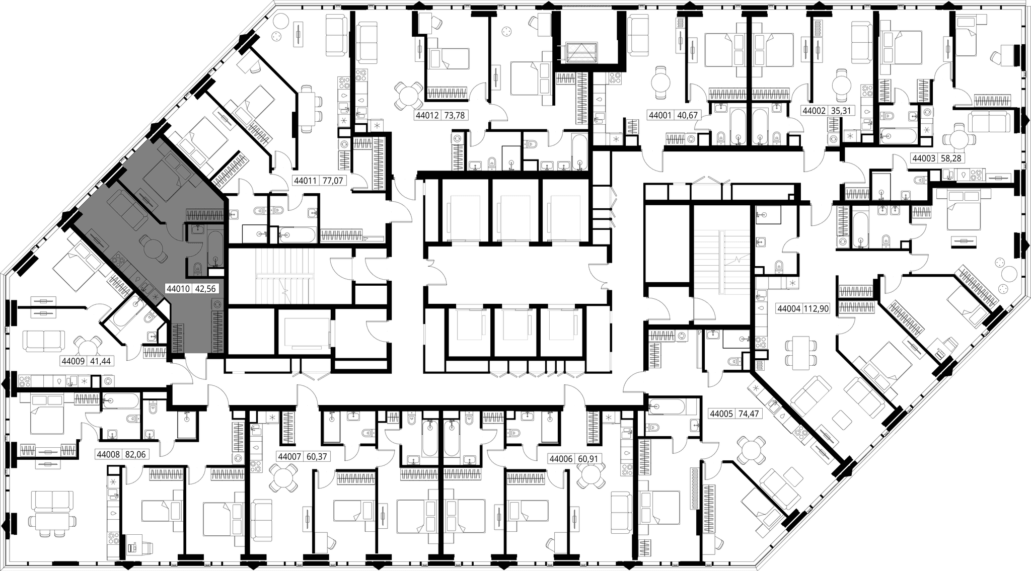 1-комн. Квартира 42.56 м², Москва, 3-й Силикатный проезд