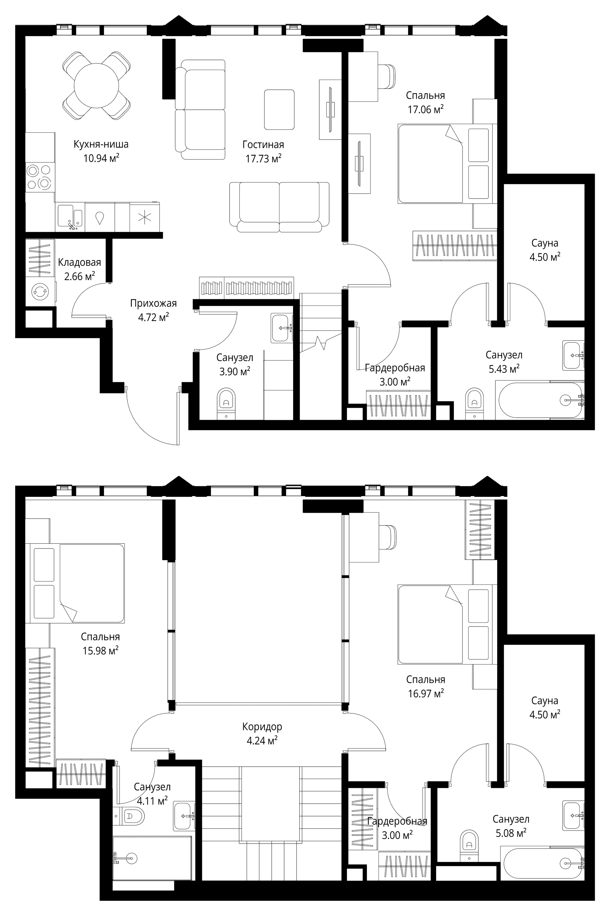 3-комн. Квартира 123.82 м², Москва, 3-й Силикатный проезд