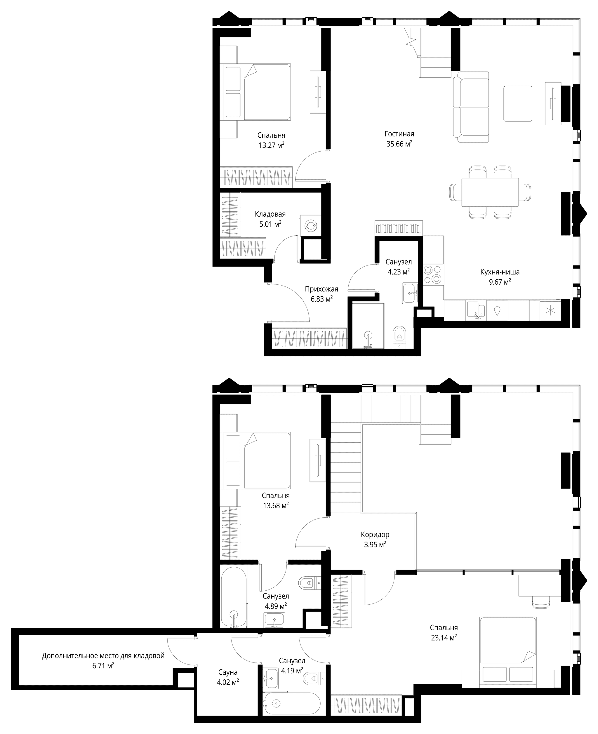3-комн. Квартира 135.25 м², Москва, 3-й Силикатный проезд