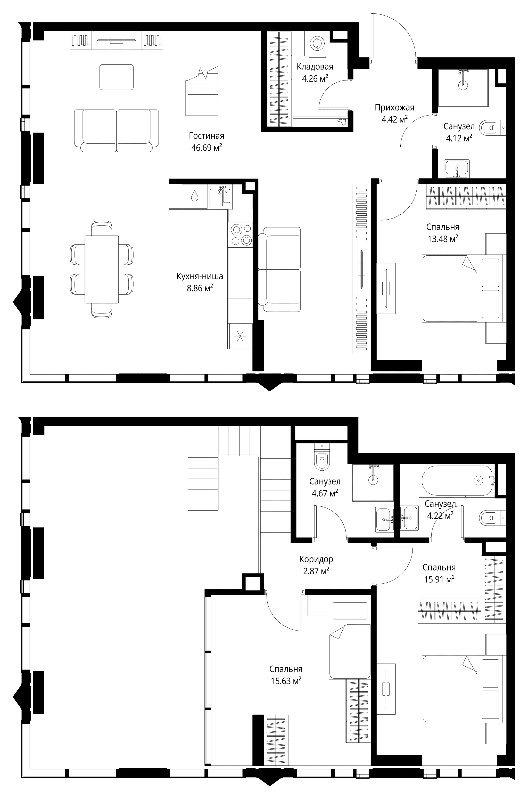 3-комн. Квартира 125.13 м², Москва, 3-й Силикатный проезд