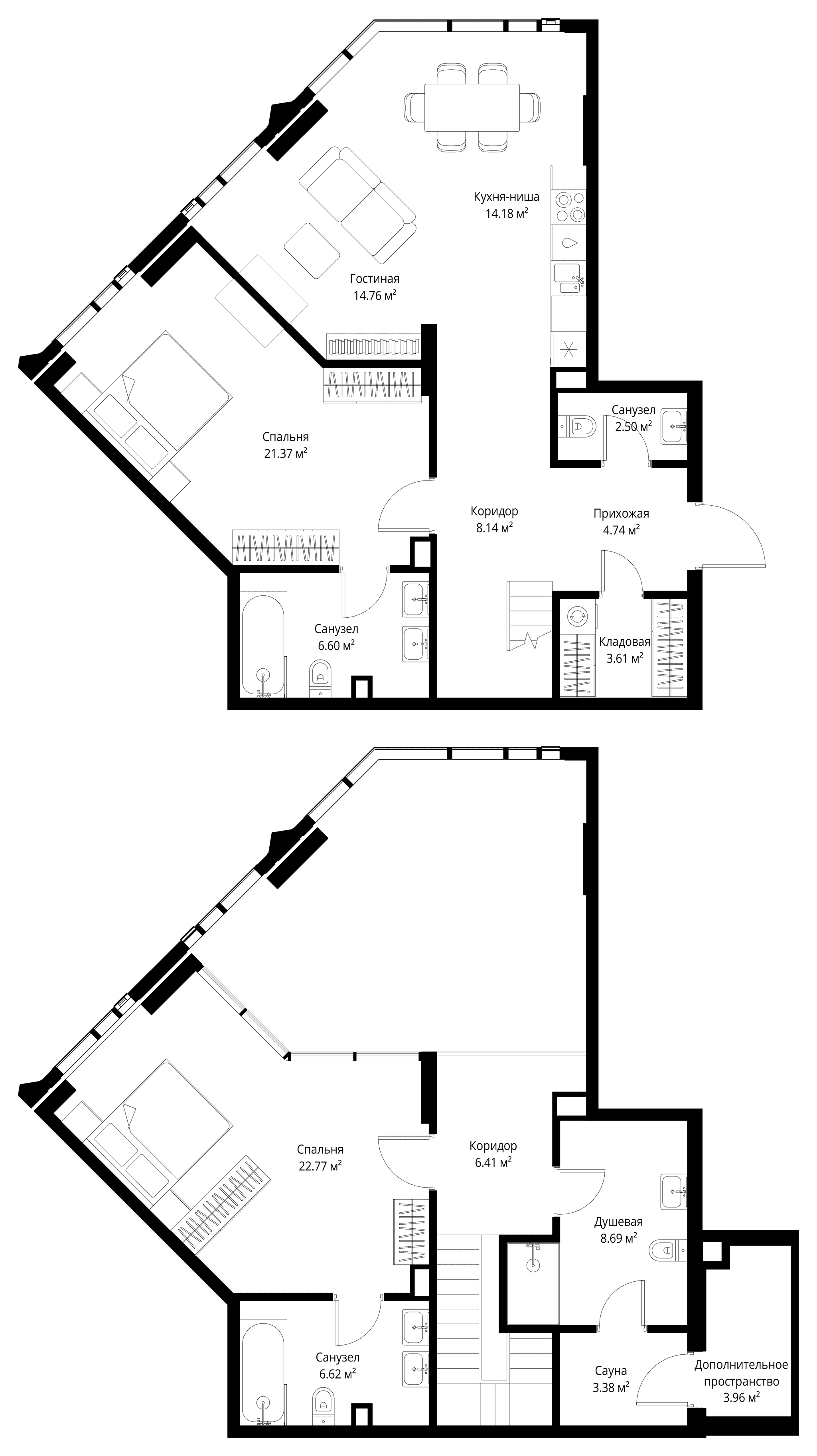 2-комн. Квартира 127.73 м², Москва, 3-й Силикатный проезд