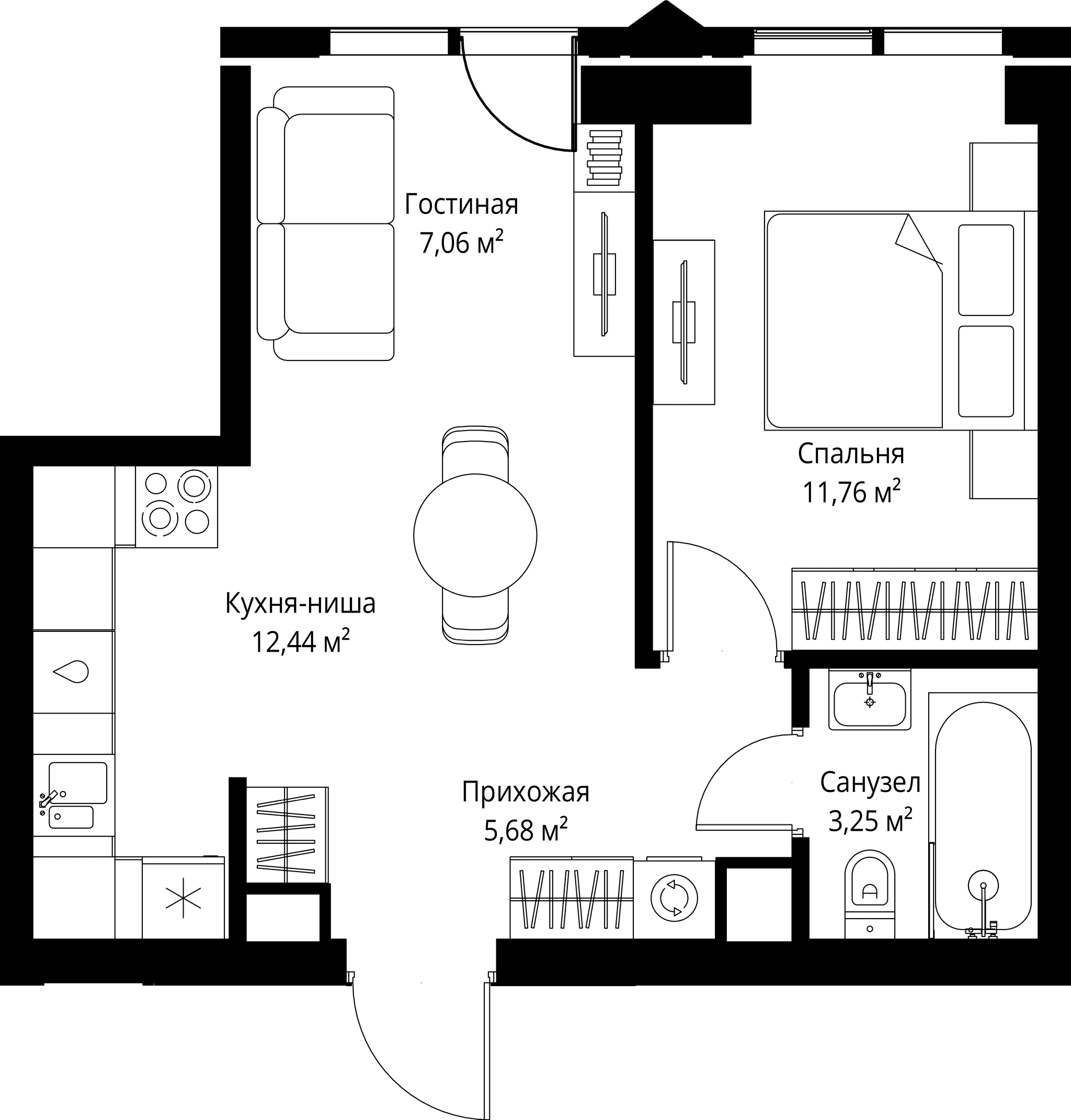 1-комн. Квартира 40.19 м², Москва, 3-й Силикатный проезд