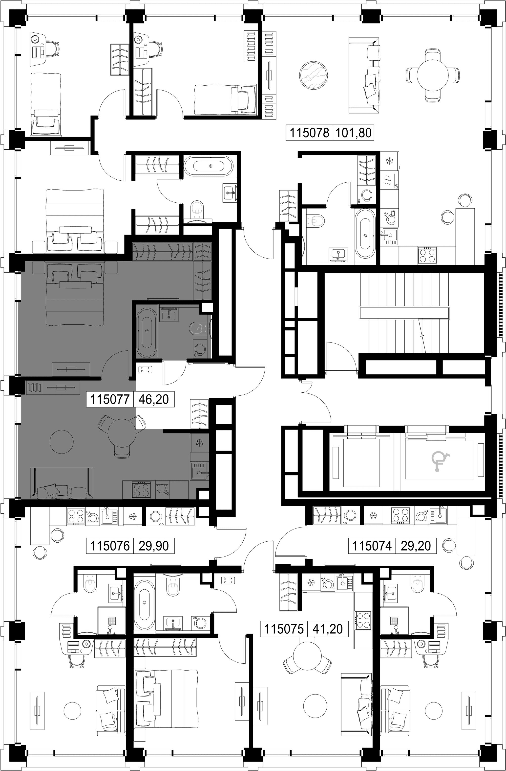 1-комн. Квартира 46.20 м², г. Москва, ул. Верейская