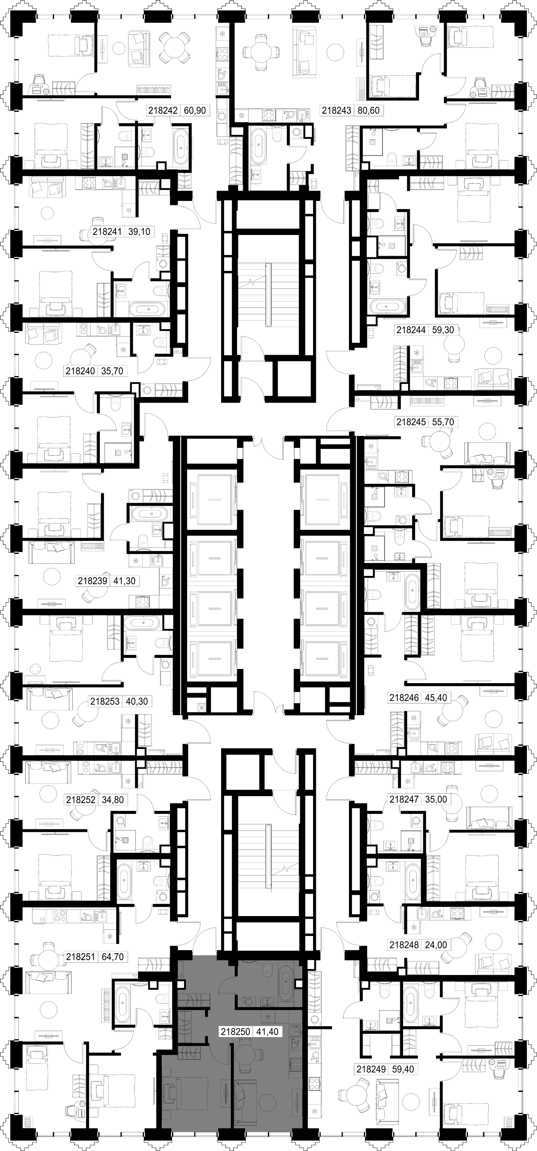 1-комн. Квартира 41.40 м², г. Москва, ул. Верейская