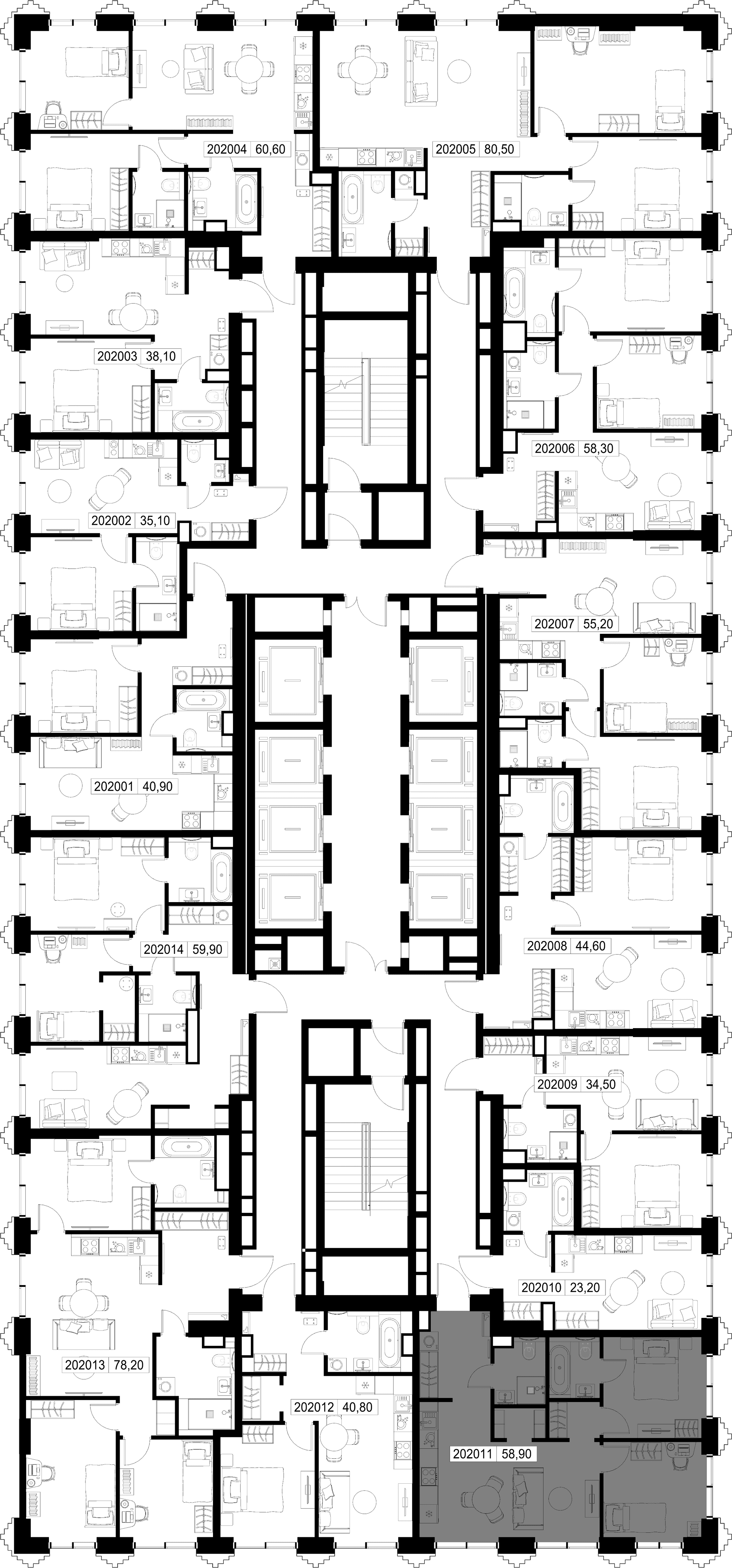 2-комн. Квартира 58.60 м², г. Москва, ул. Верейская