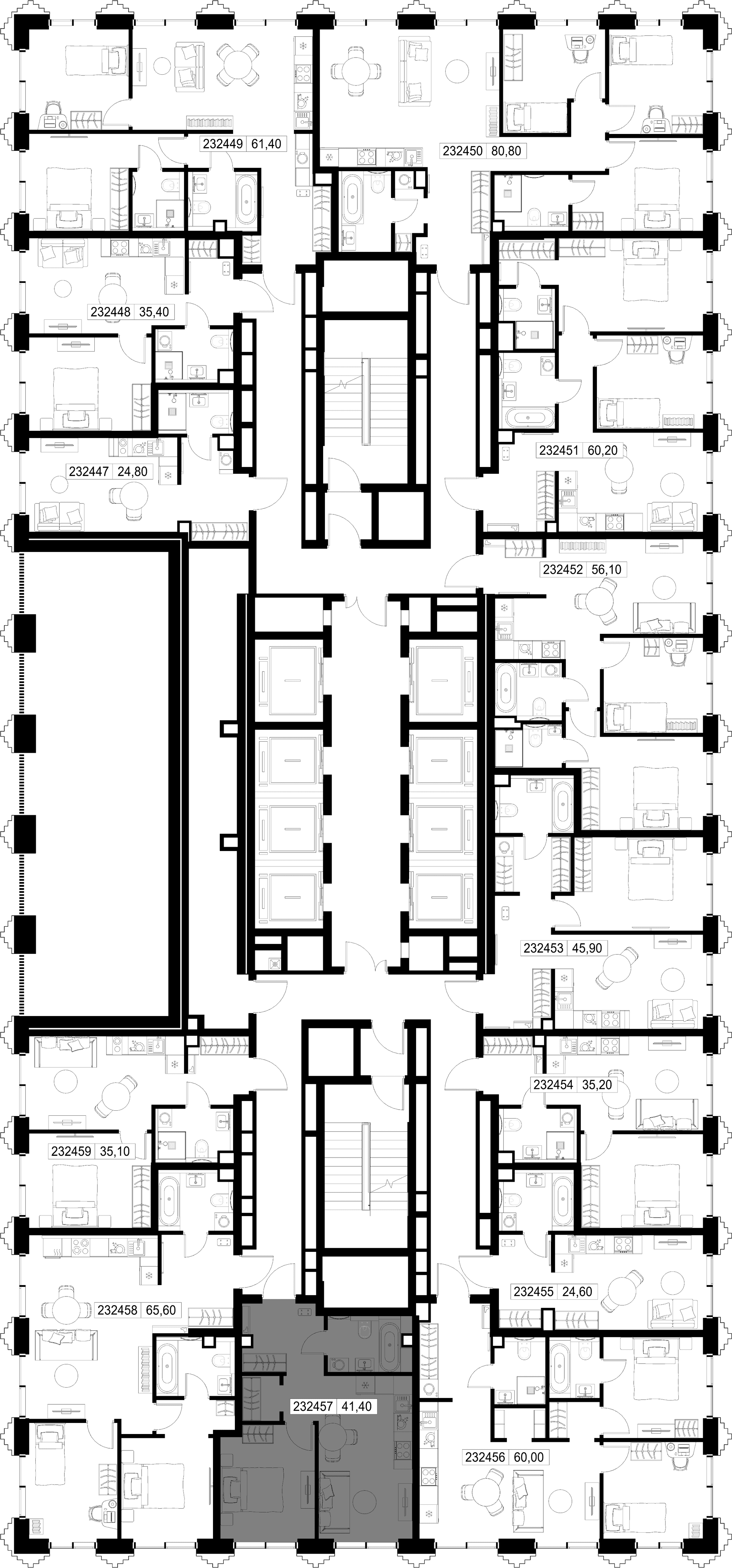 1-комн. Квартира 41.40 м², г. Москва, ул. Верейская