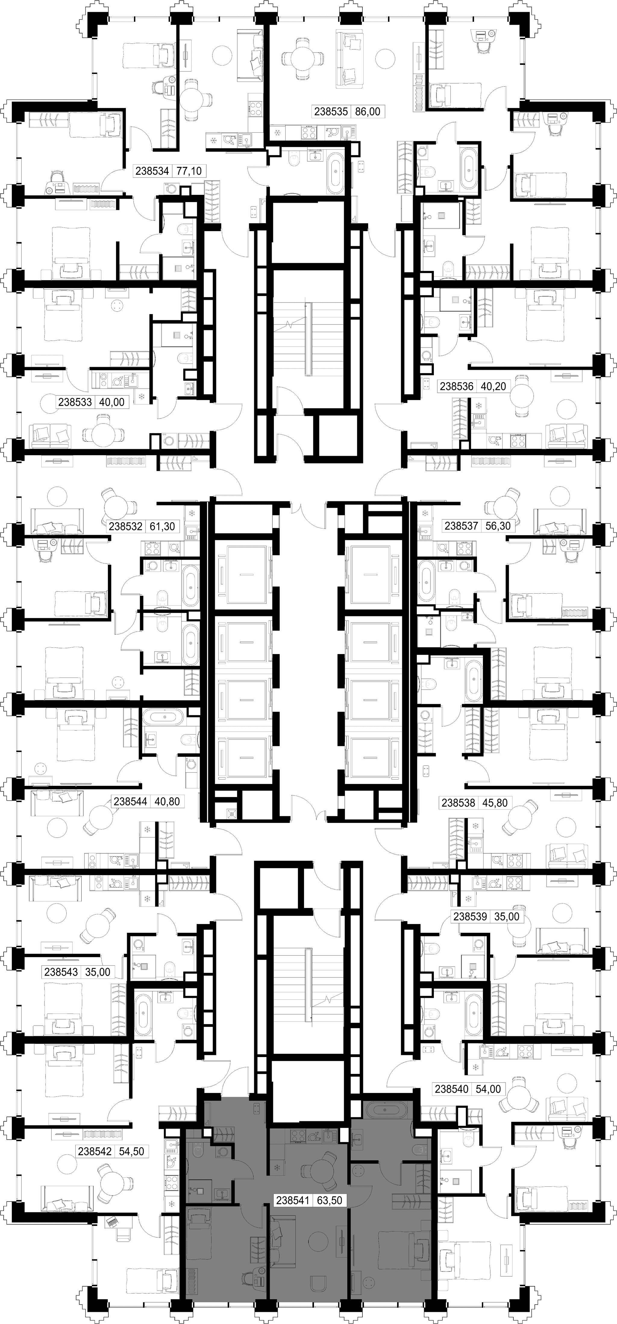 2-комн. Квартира 63.50 м², г. Москва, ул. Верейская
