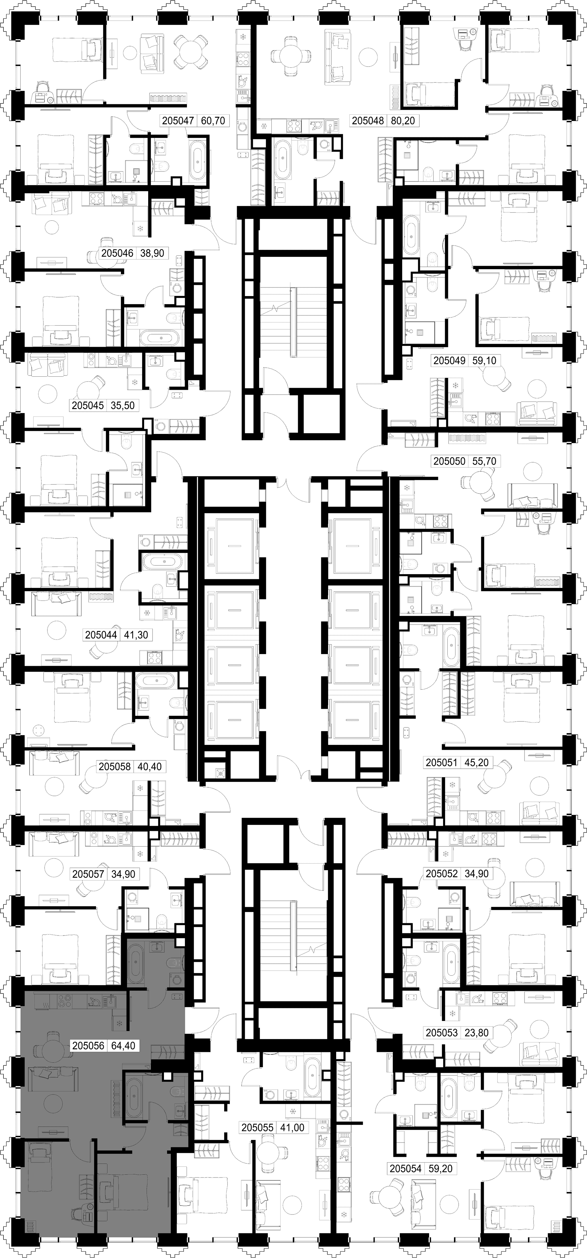 2-комн. Квартира 64.40 м², г. Москва, ул. Верейская