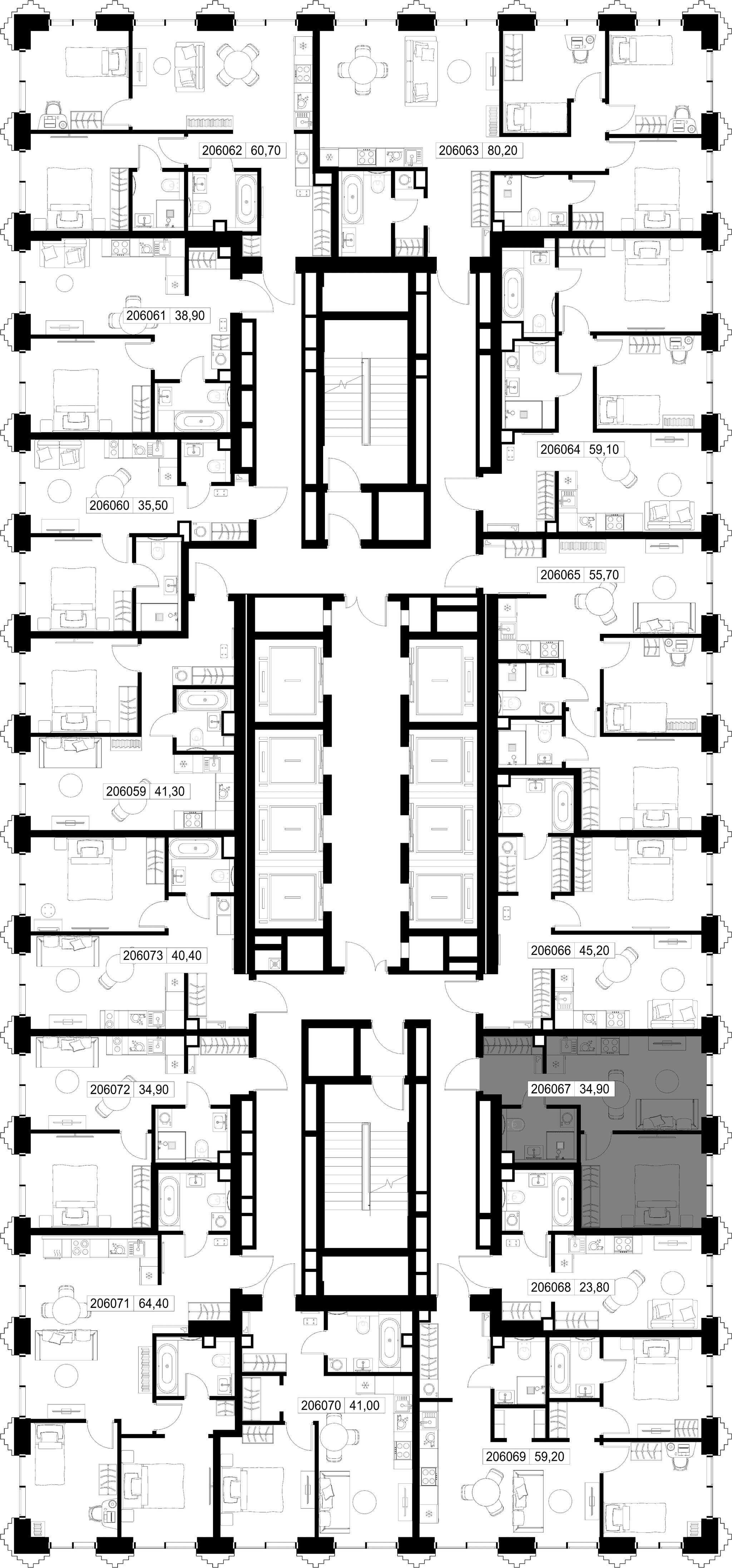 1-комн. Квартира 34.90 м², г. Москва, ул. Верейская