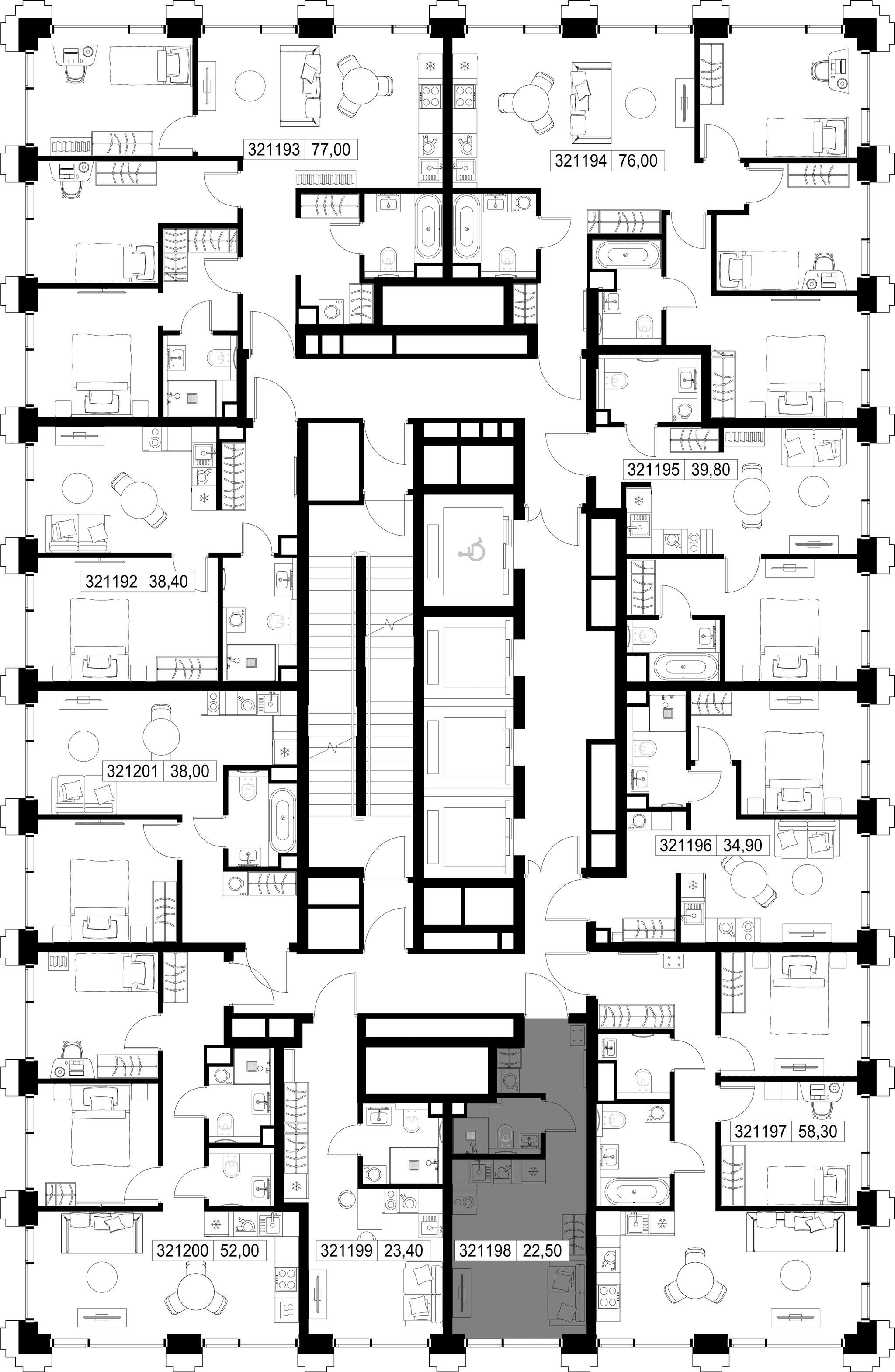 9-комн. Квартира 22.50 м², г. Москва, ул. Верейская
