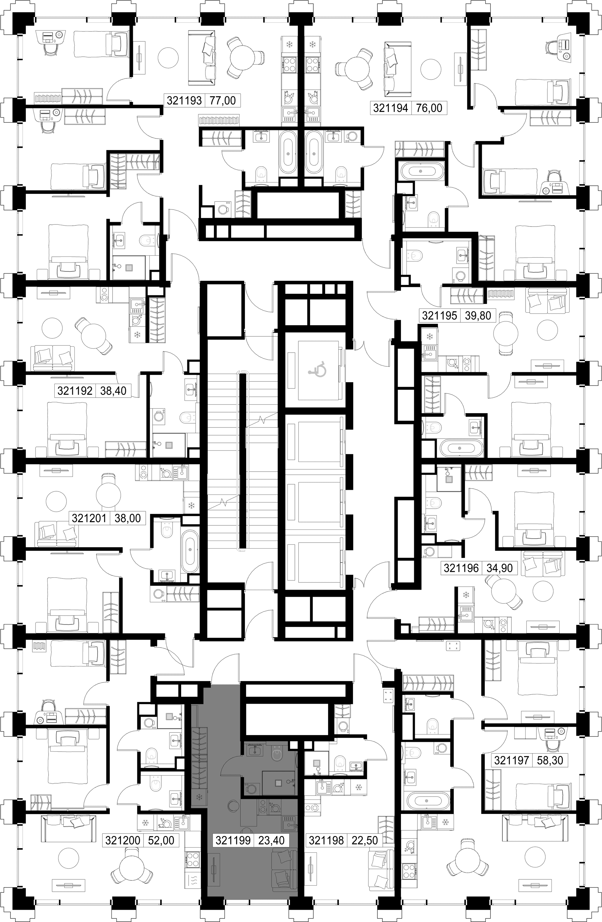 9-комн. Квартира 23.40 м², г. Москва, ул. Верейская