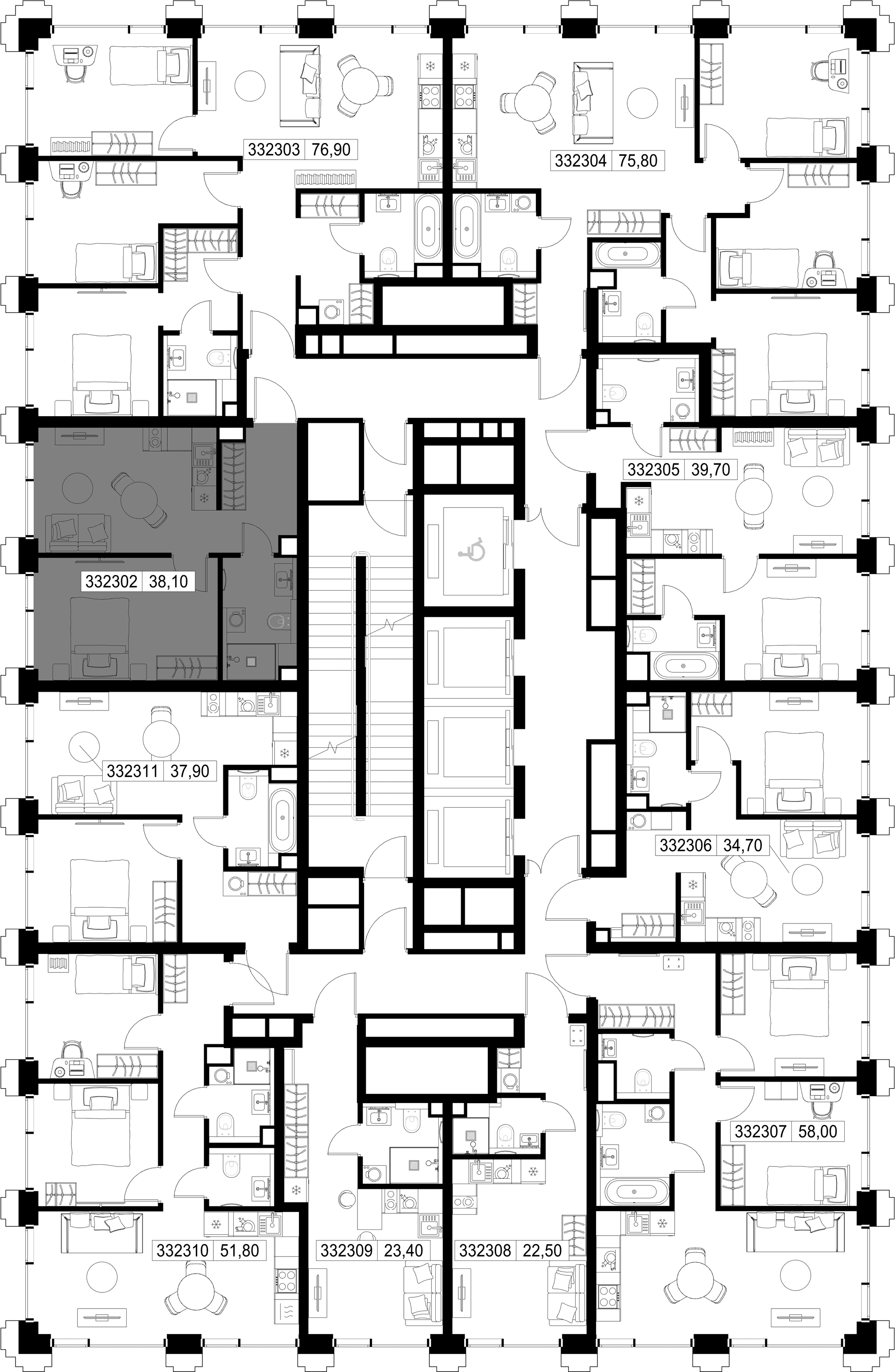 1-комн. Квартира 38.10 м², г. Москва, ул. Верейская