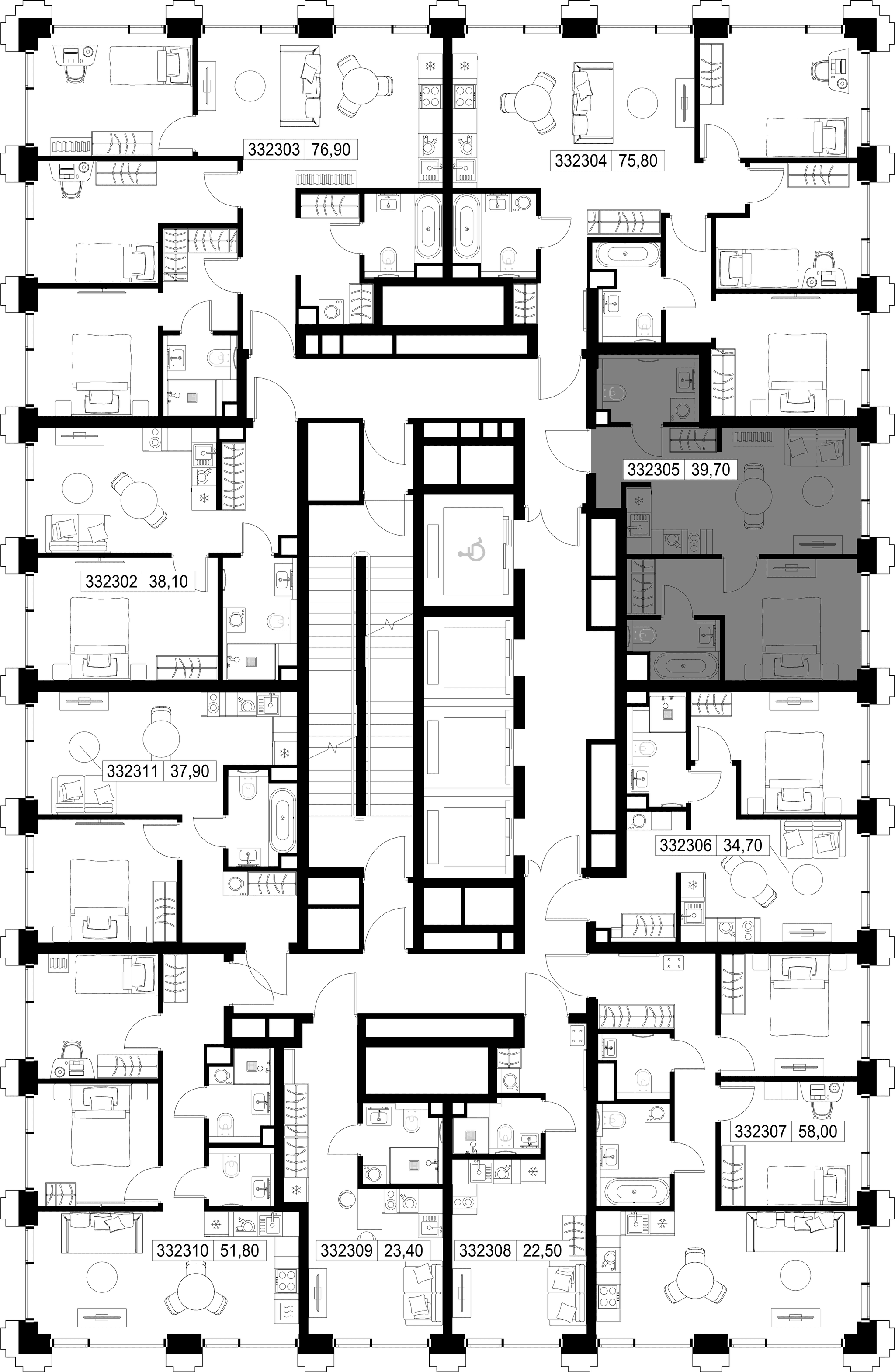 1-комн. Квартира 39.70 м², г. Москва, ул. Верейская