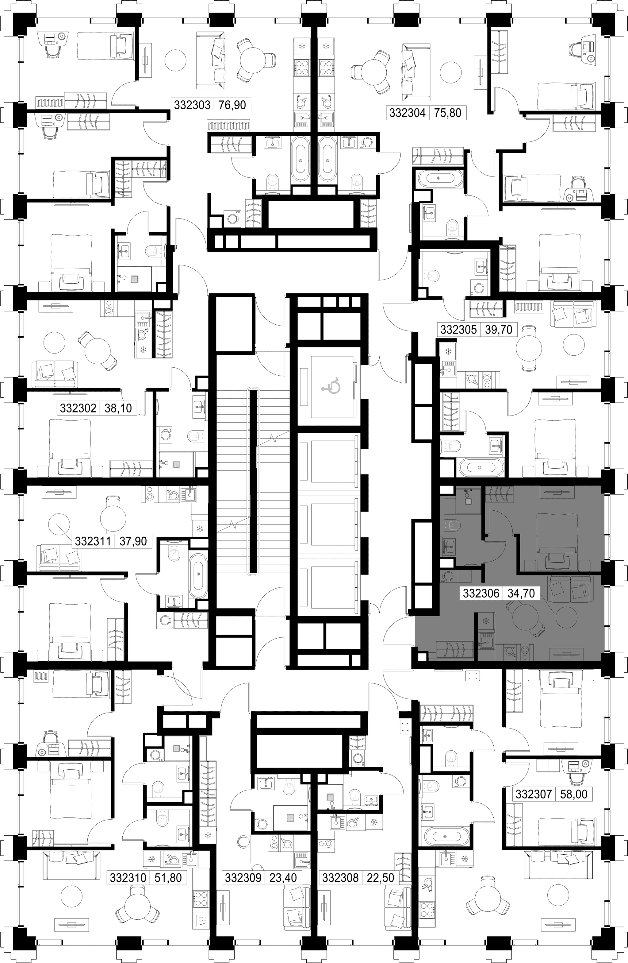 1-комн. Квартира 34.70 м², г. Москва, ул. Верейская