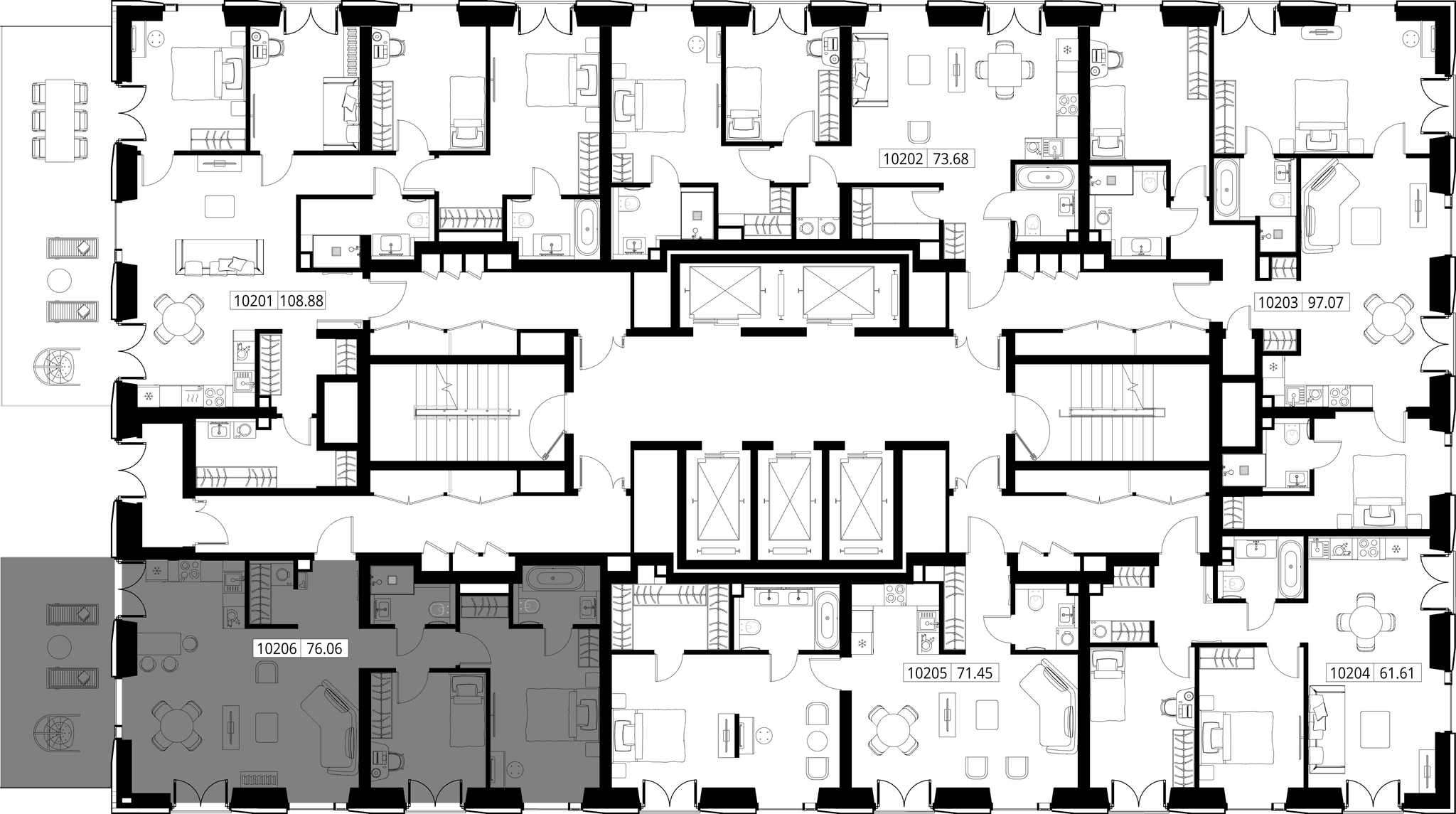 2-комн. Квартира 82.78 м², город Москва, ул. Верейская