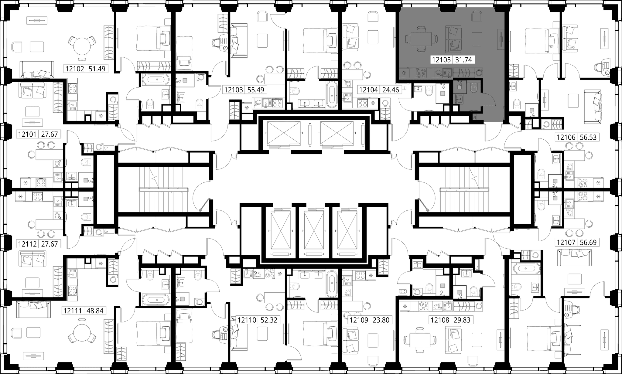 9-комн. Квартира 31.74 м², город Москва, ул. Верейская