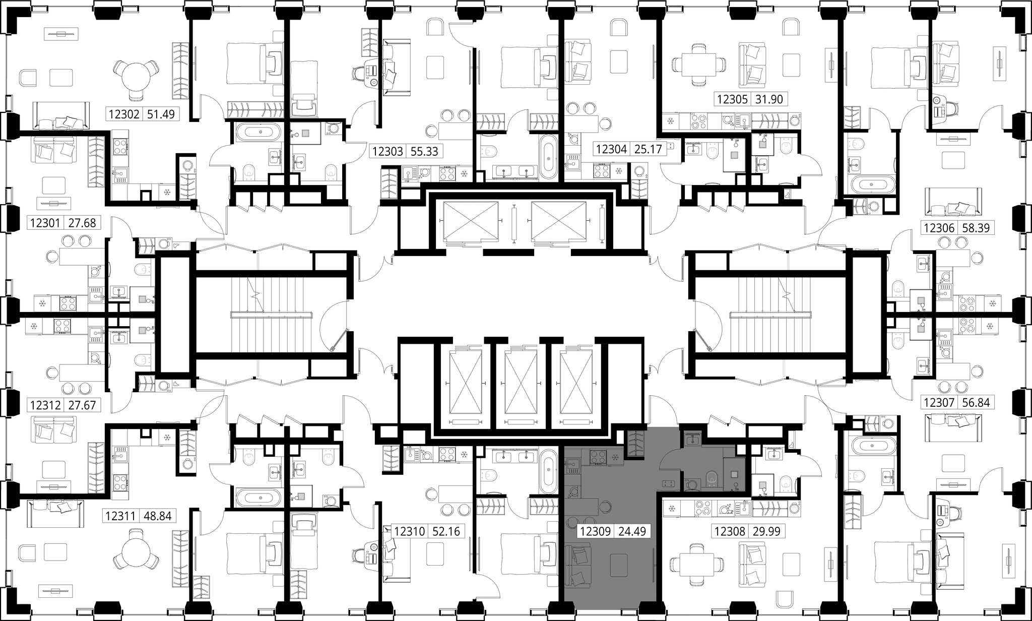 9-комн. Квартира 24.49 м², город Москва, ул. Верейская