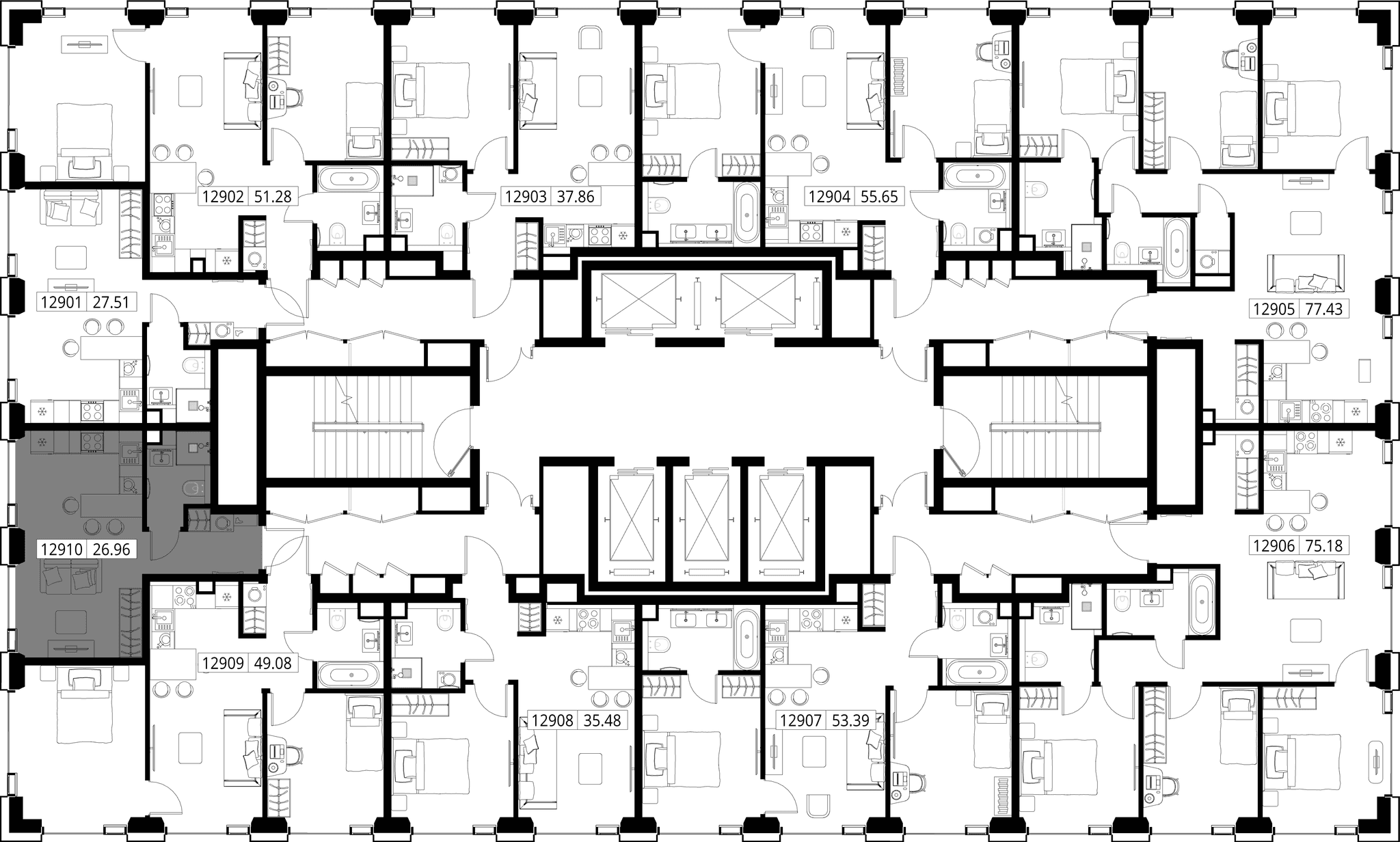 9-комн. Квартира 26.96 м², город Москва, ул. Верейская