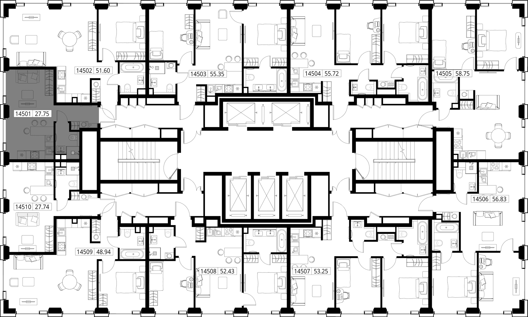 9-комн. Квартира 27.75 м², город Москва, ул. Верейская