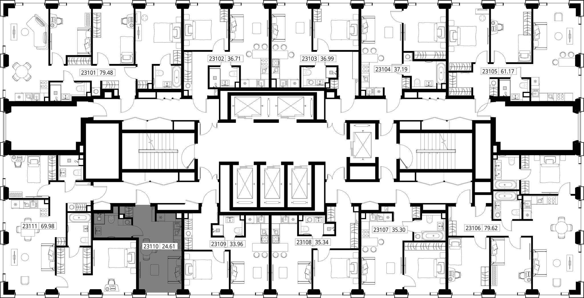 9-комн. Квартира 24.61 м², город Москва, ул. Верейская