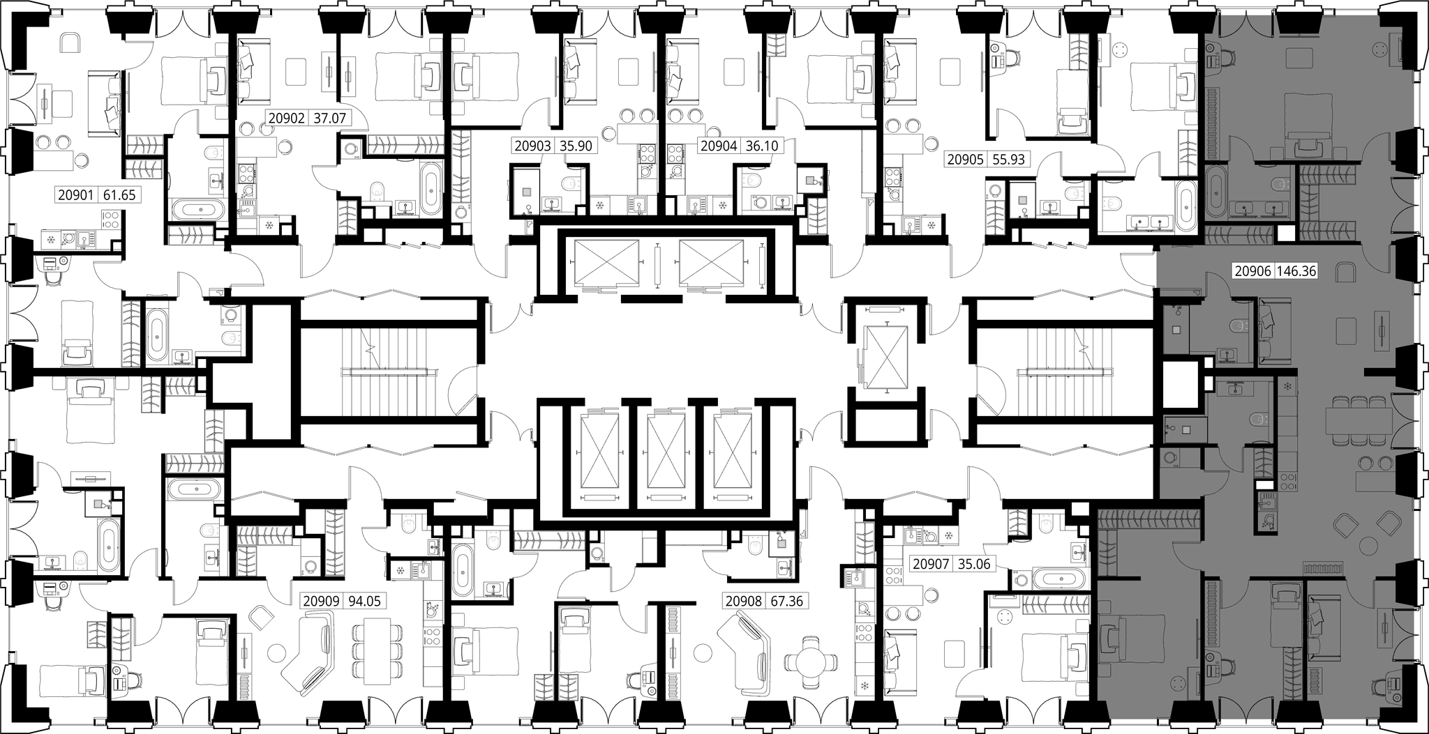 4-комн. Квартира 147.36 м², город Москва, ул. Верейская