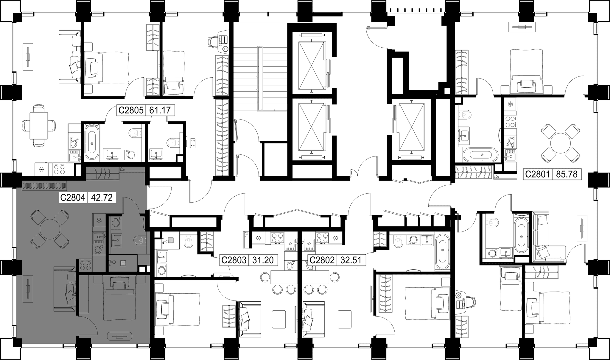 1-комн. Квартира 42.72 м², город Москва, ул. Верейская