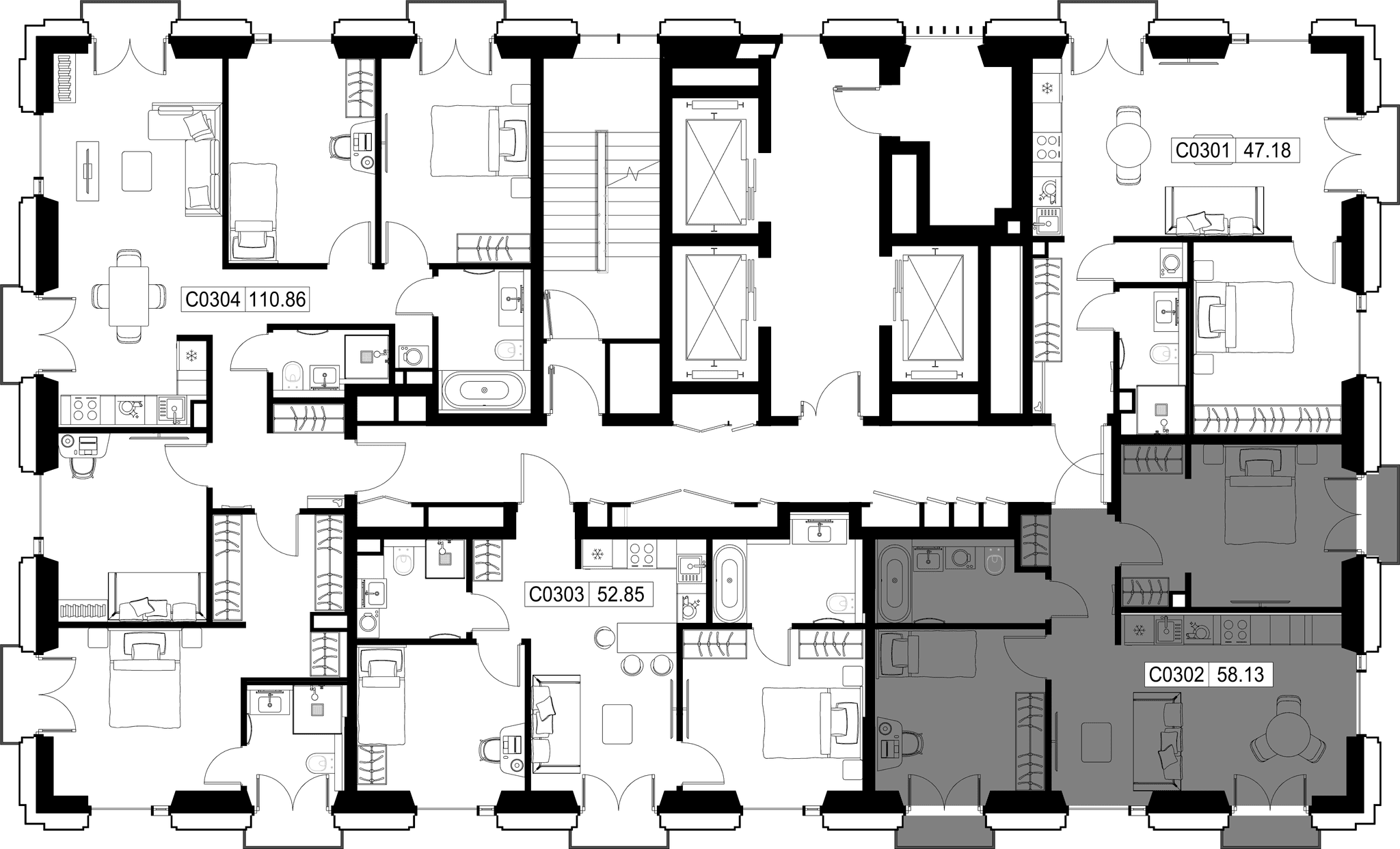 2-комн. Квартира 59.15 м², город Москва, ул. Верейская
