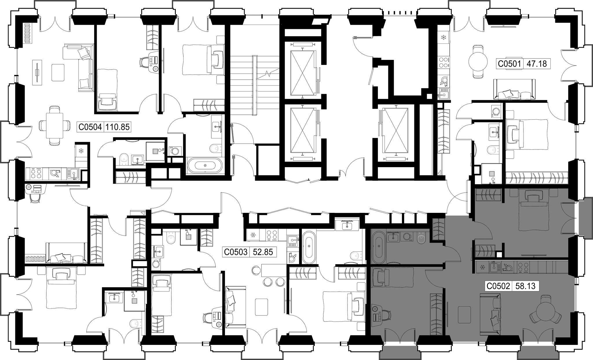 2-комн. Квартира 59.15 м², город Москва, ул. Верейская