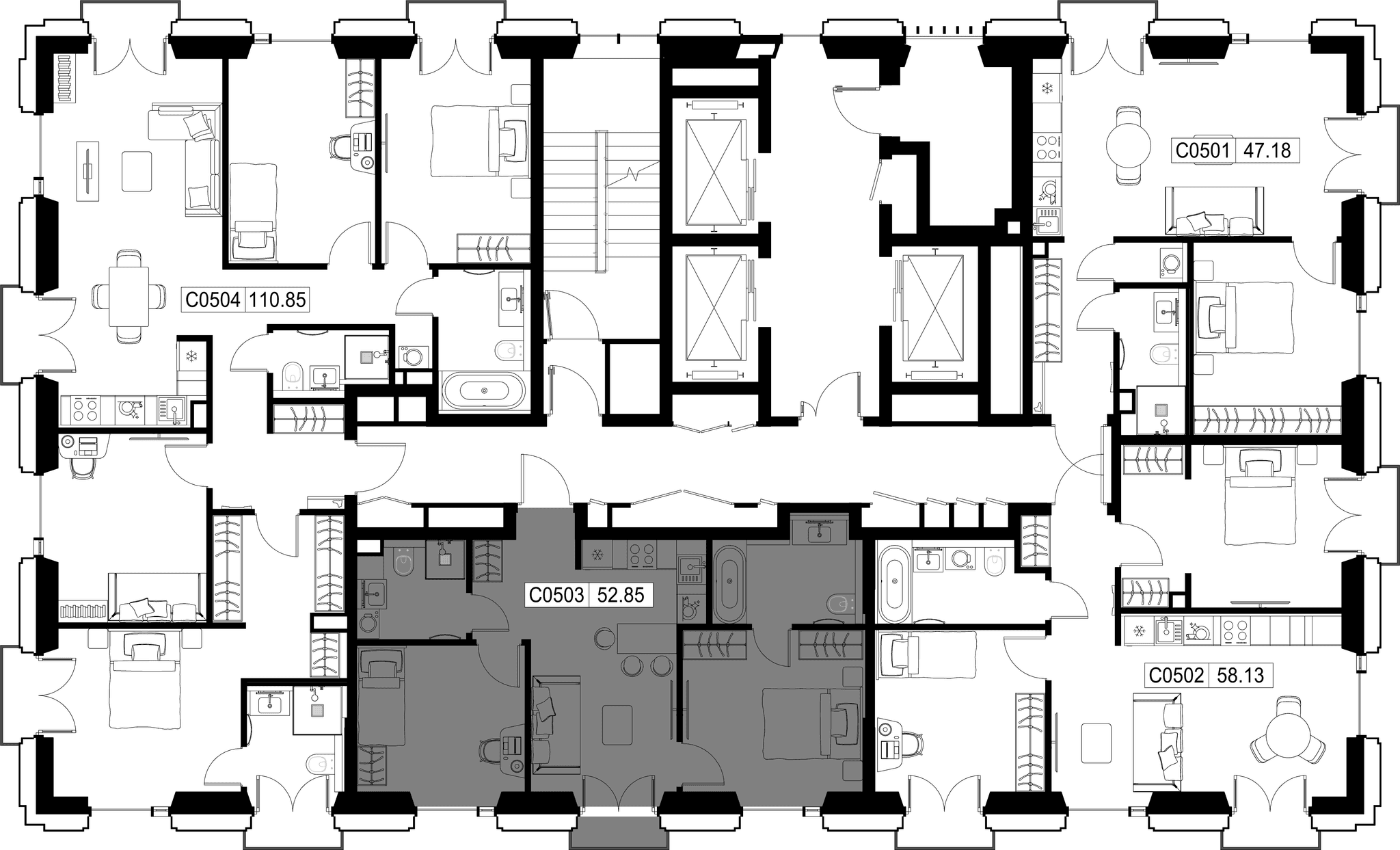 2-комн. Квартира 53.19 м², город Москва, ул. Верейская