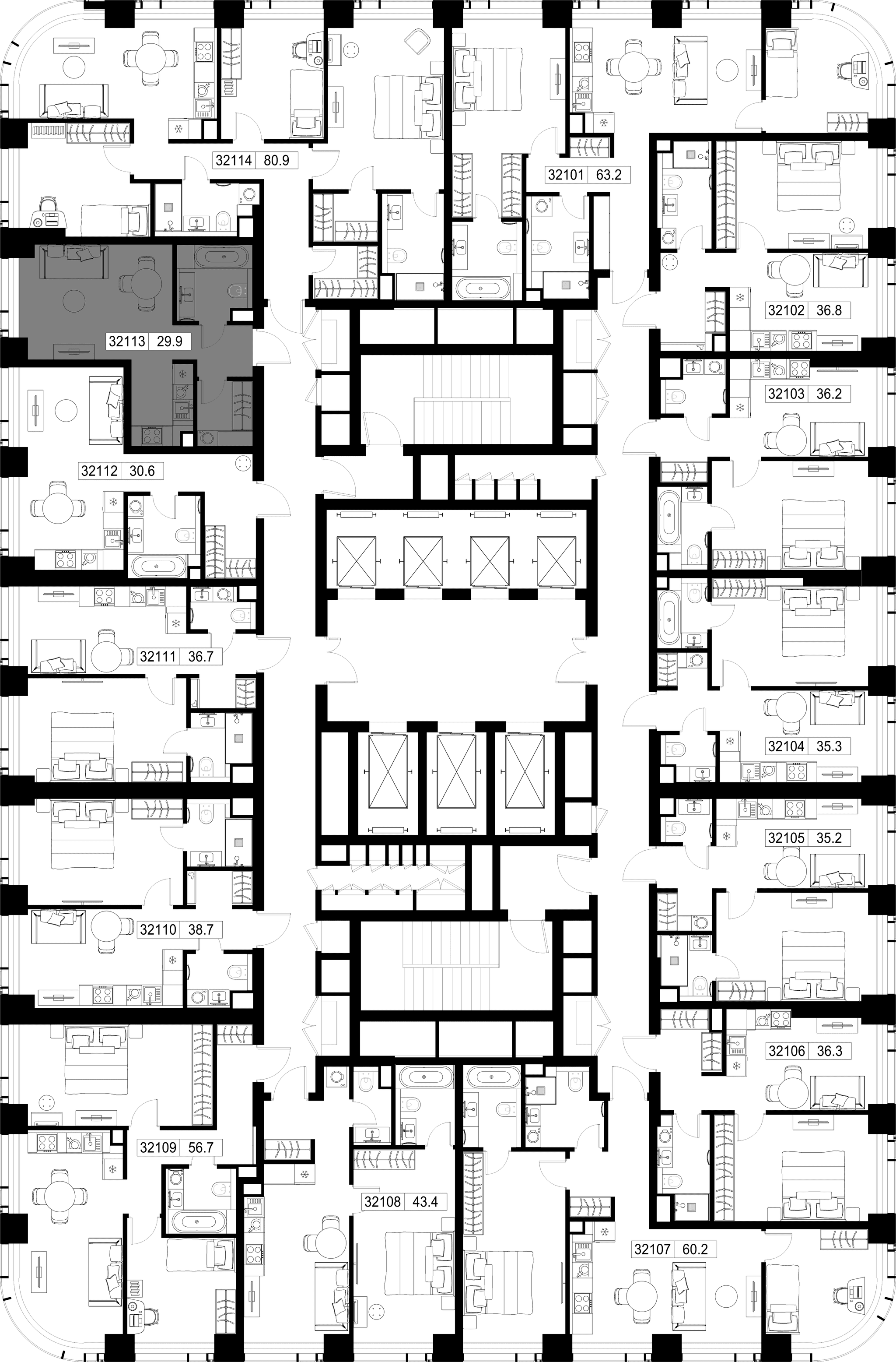 9-комн. Квартира 29.94 м², г Москва, Можайский р-н