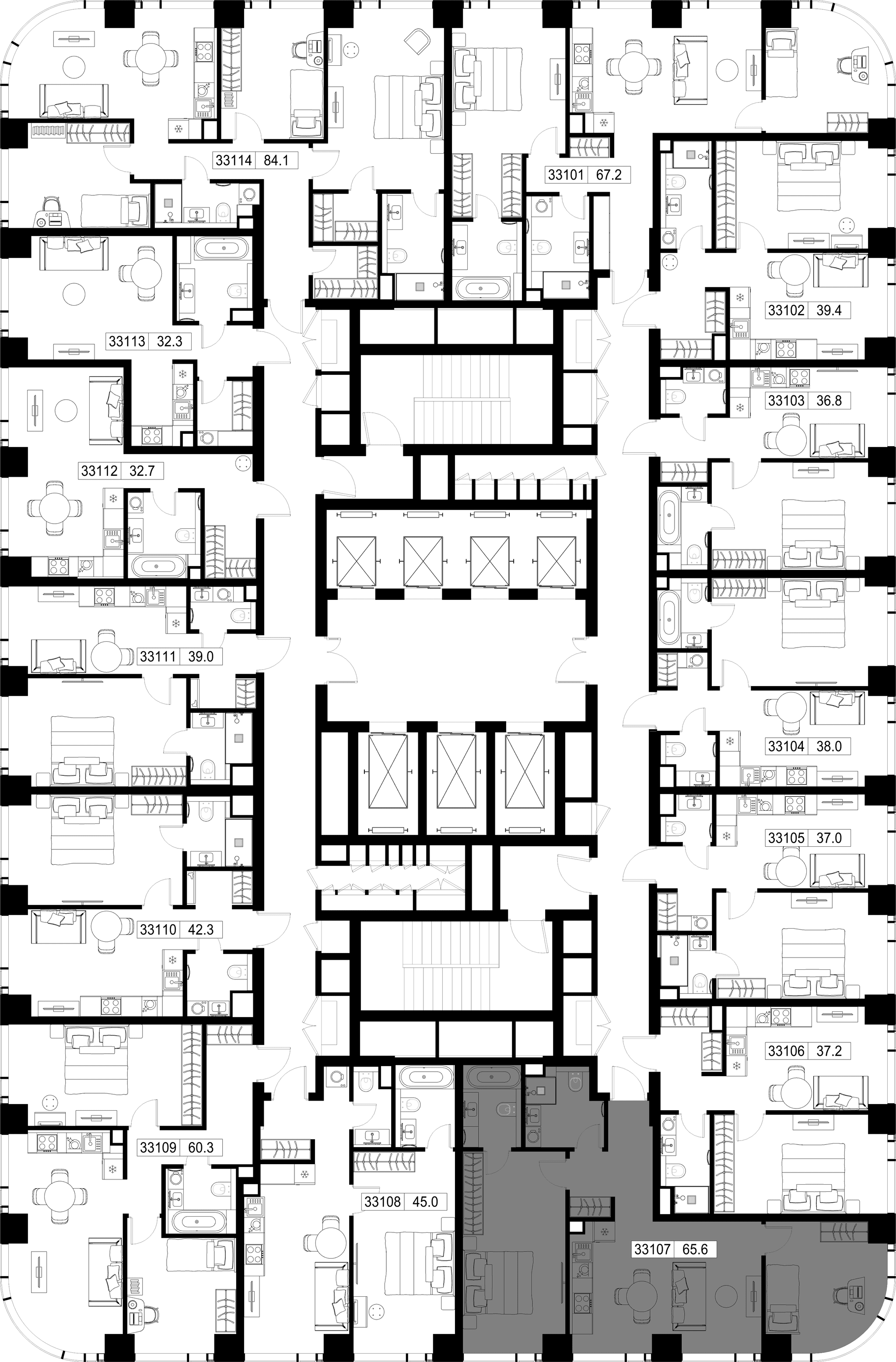 2-комн. Квартира 65.58 м², г Москва, Можайский р-н