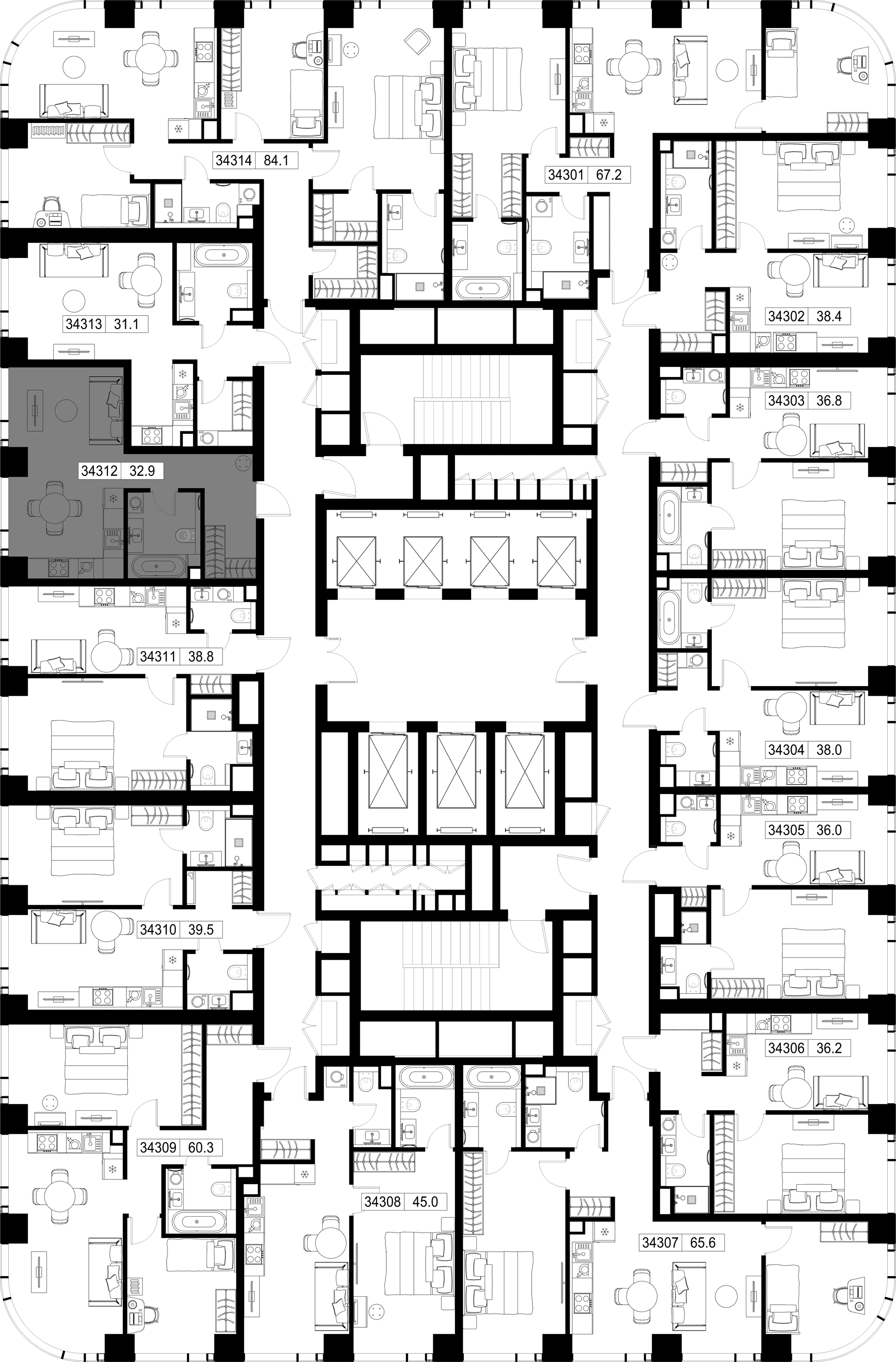 9-комн. Квартира 32.85 м², г Москва, Можайский р-н