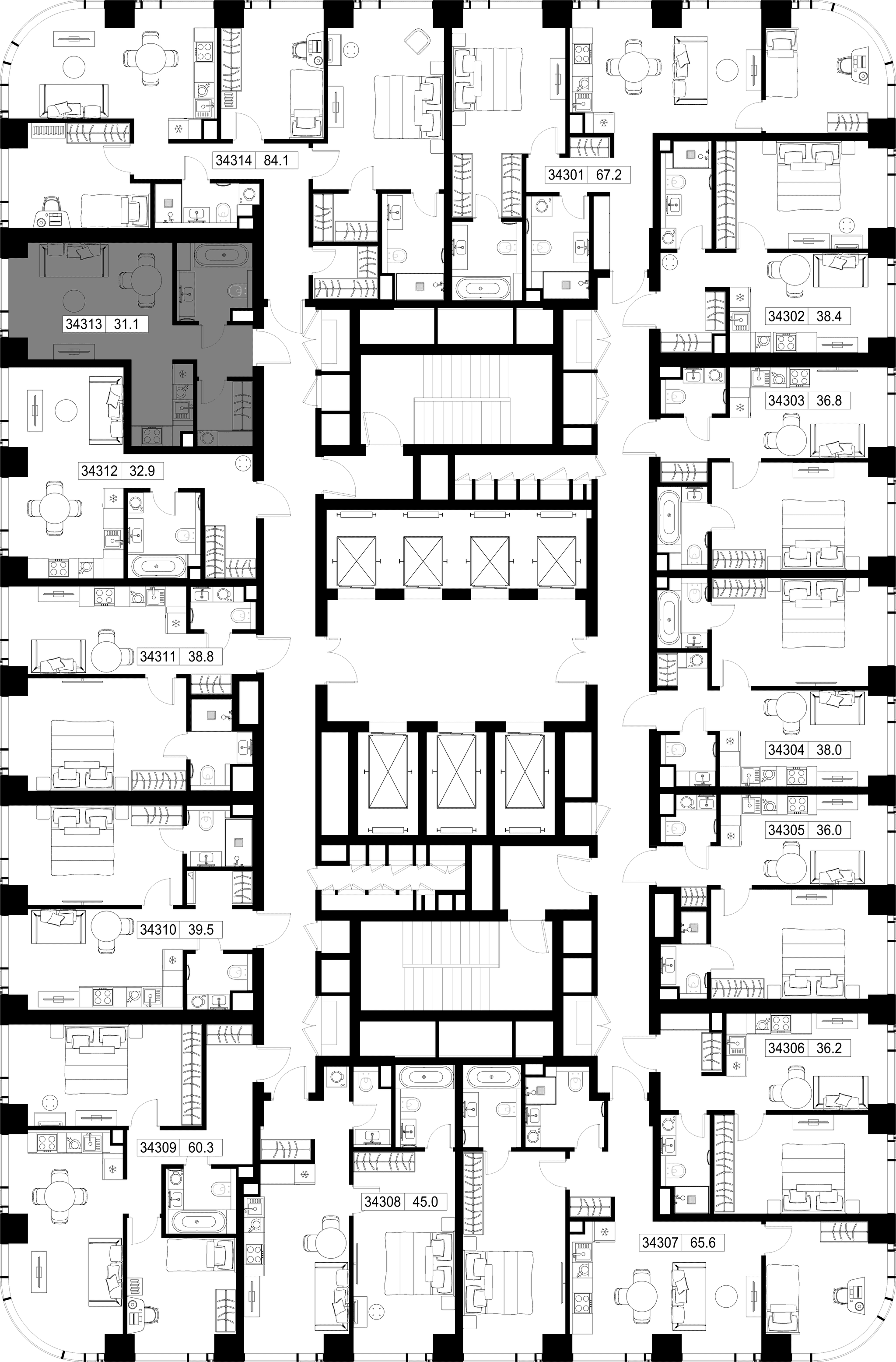 9-комн. Квартира 31.07 м², г Москва, Можайский р-н