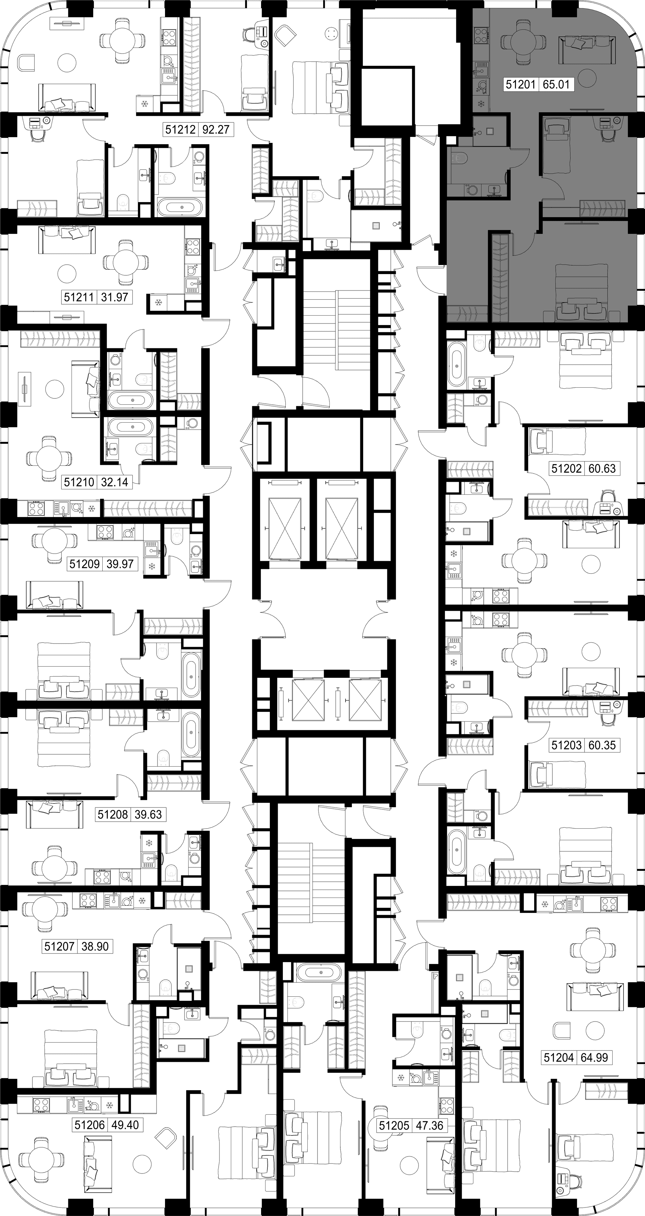 2-комн. Квартира 65.01 м², г Москва, Можайский р-н