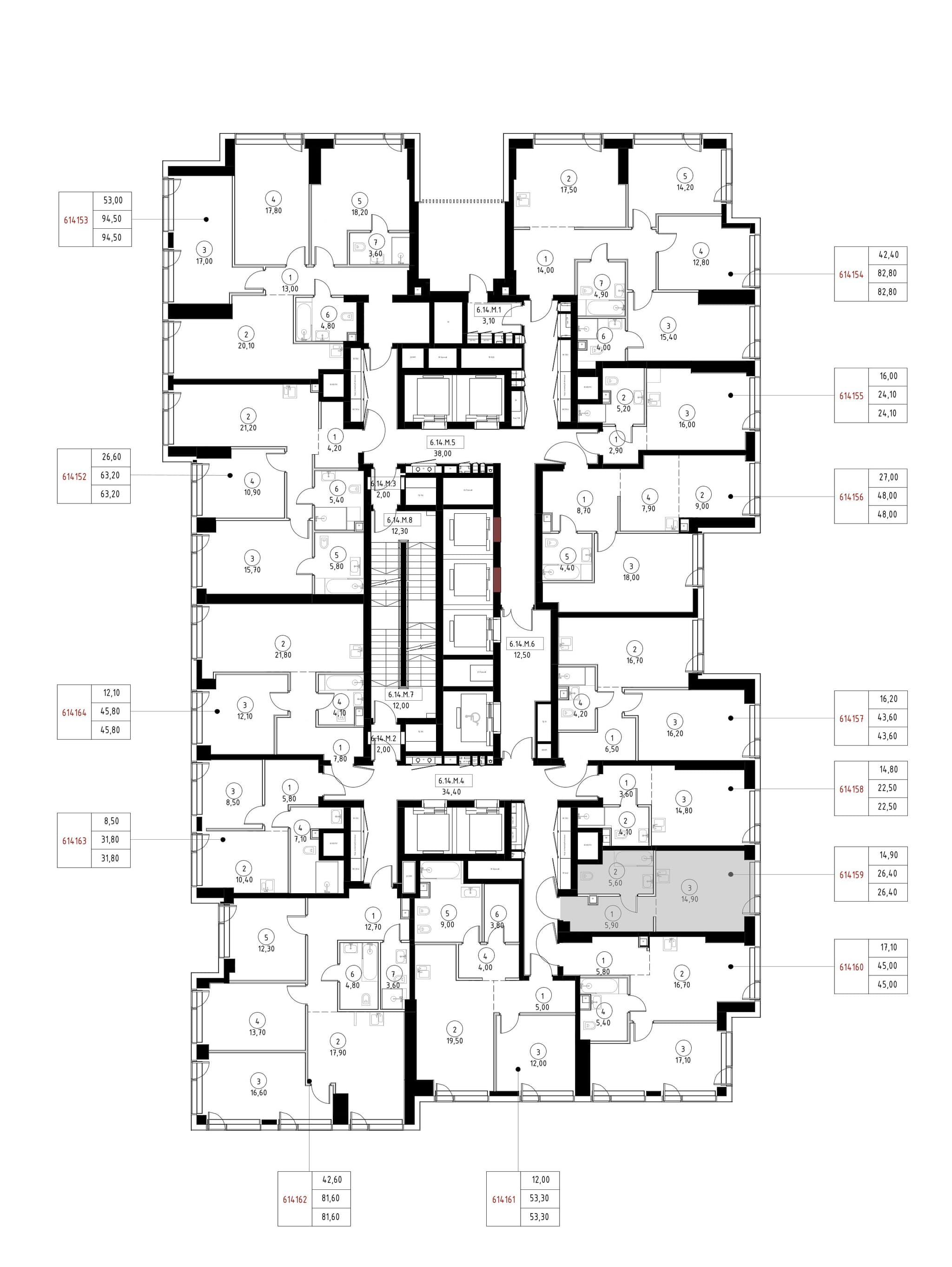 9-комн. Квартира 26.40 м², 121357, г Москва